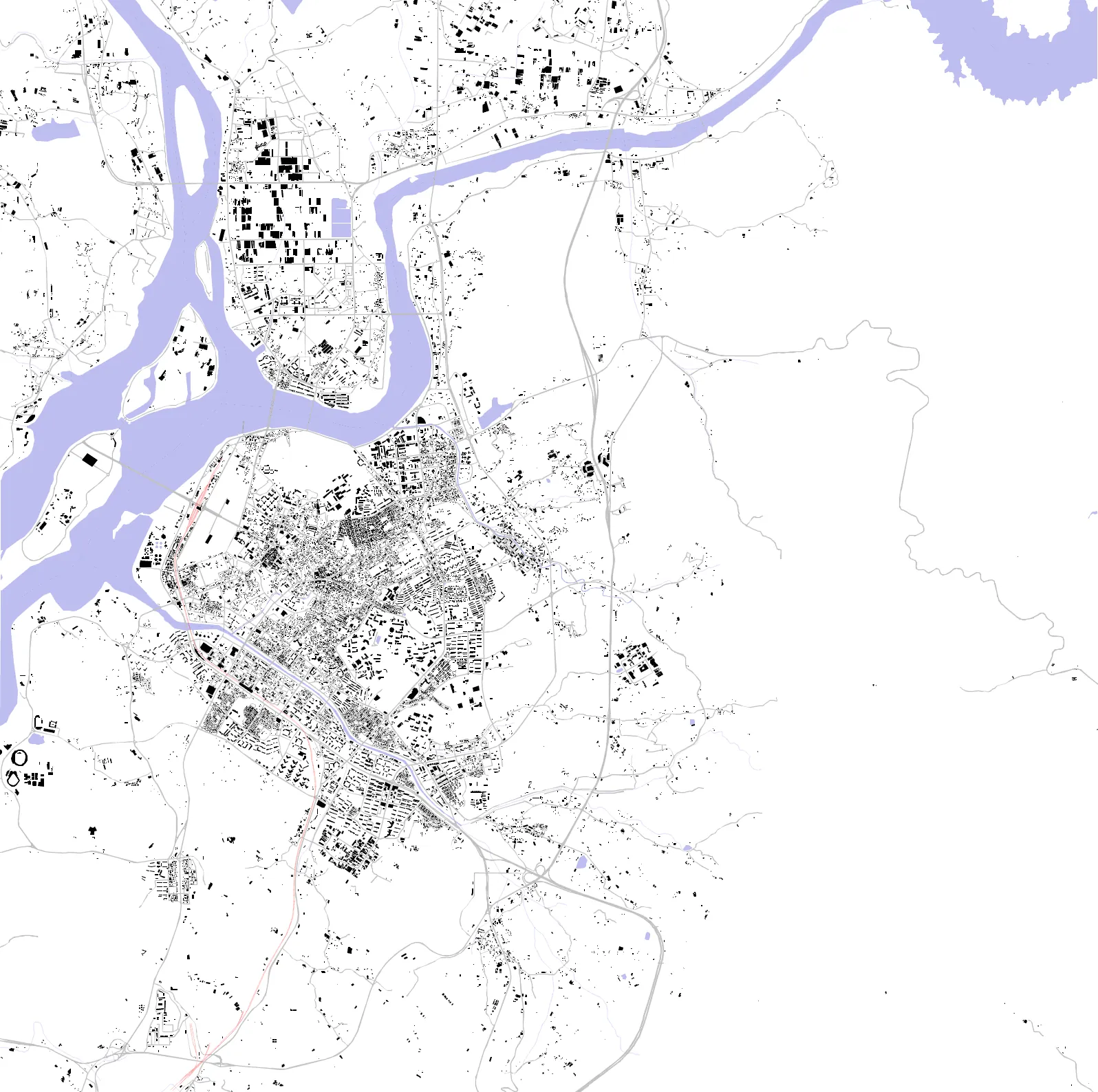 Chuncheon figure ground plan