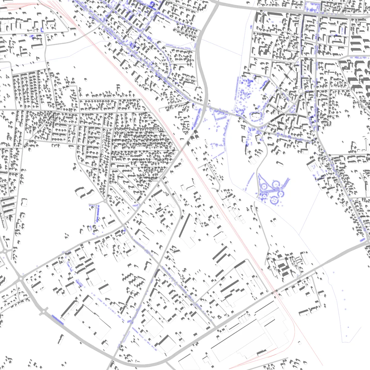Ciechanów plan zagospodarowania (2,5 km)