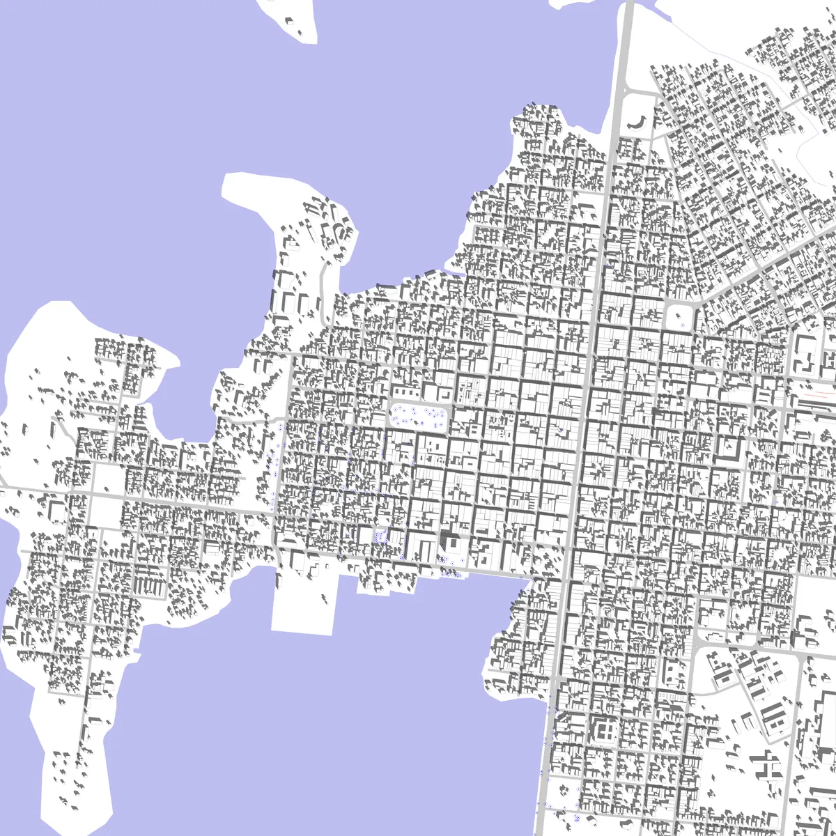 Cienfuegos plano de situación (2,5 km)