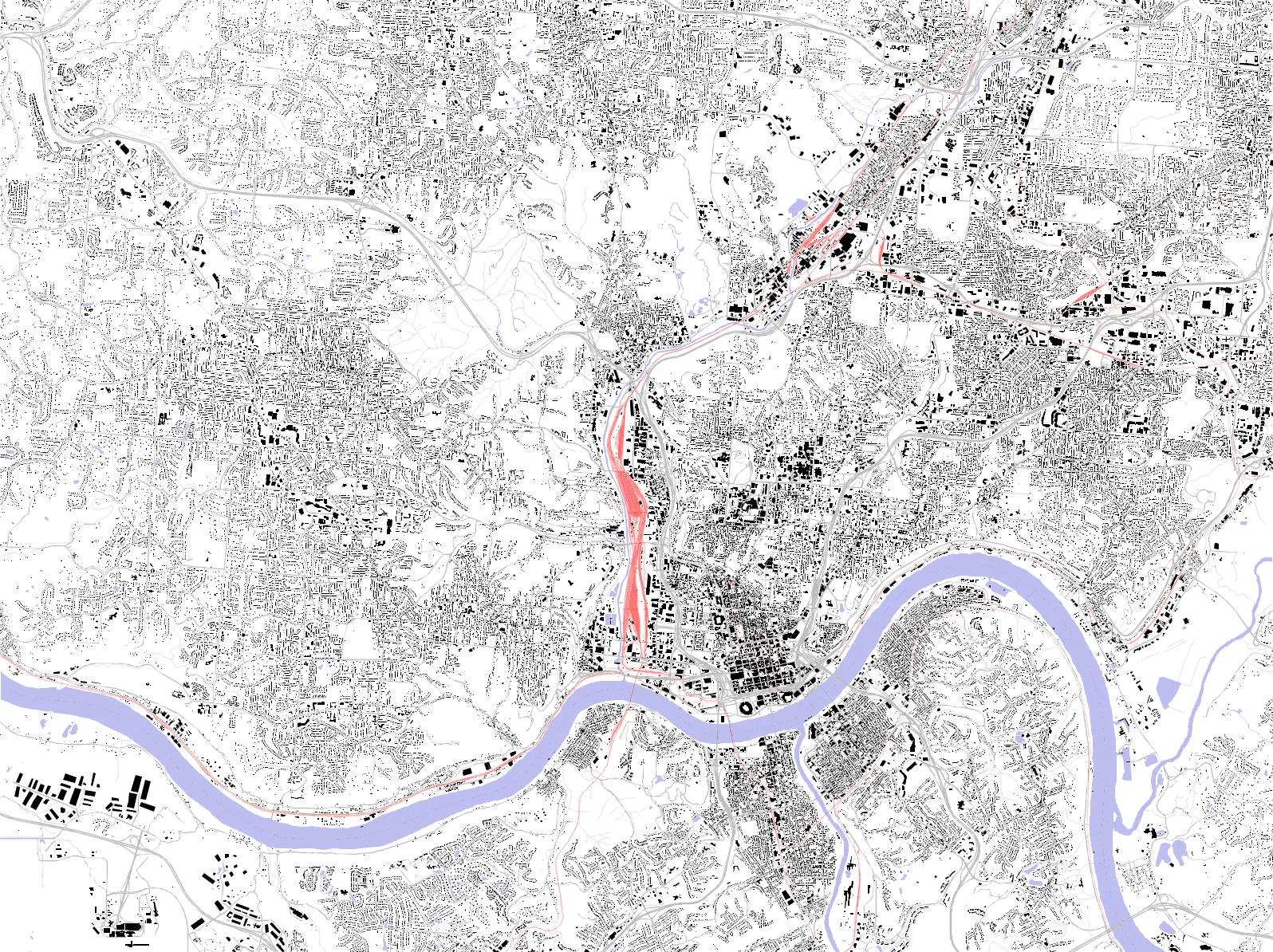 Cincinnati Schwarzplan