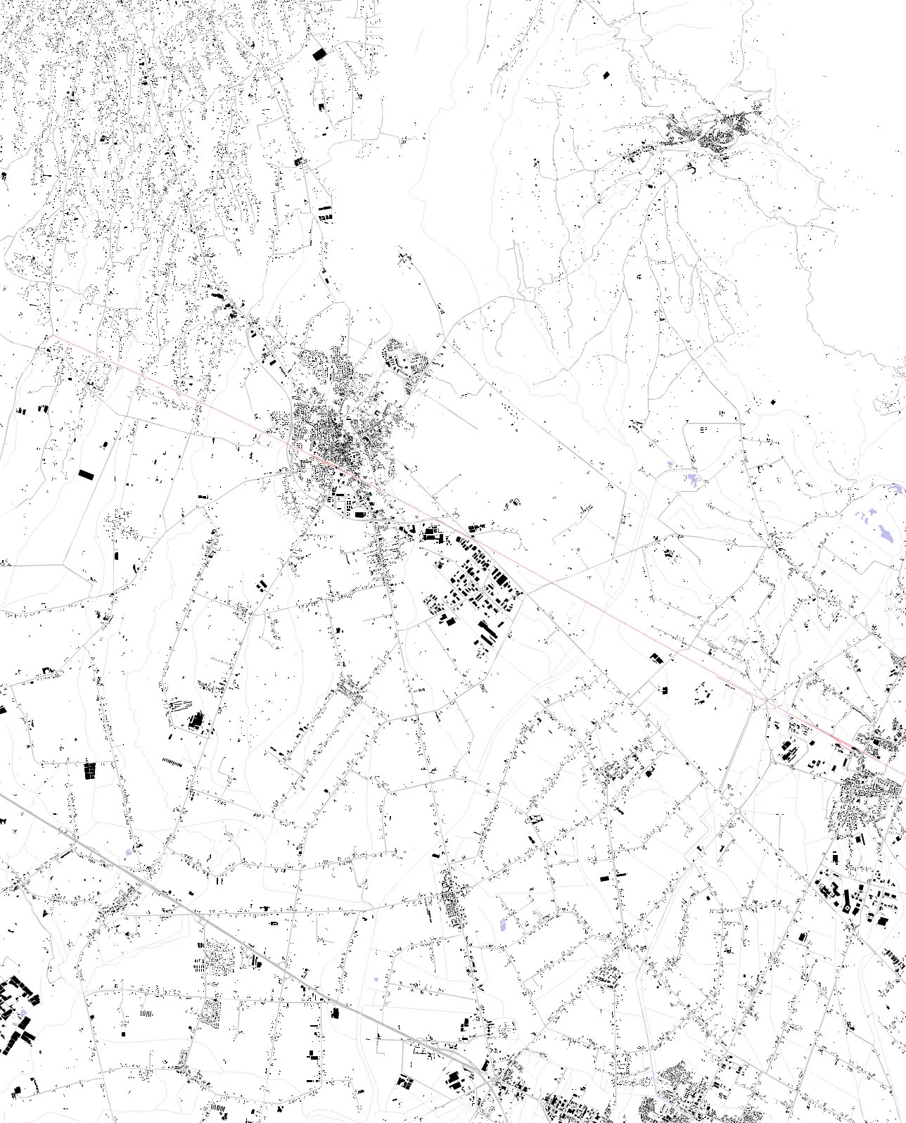 Cisterna di Latina figure ground plan