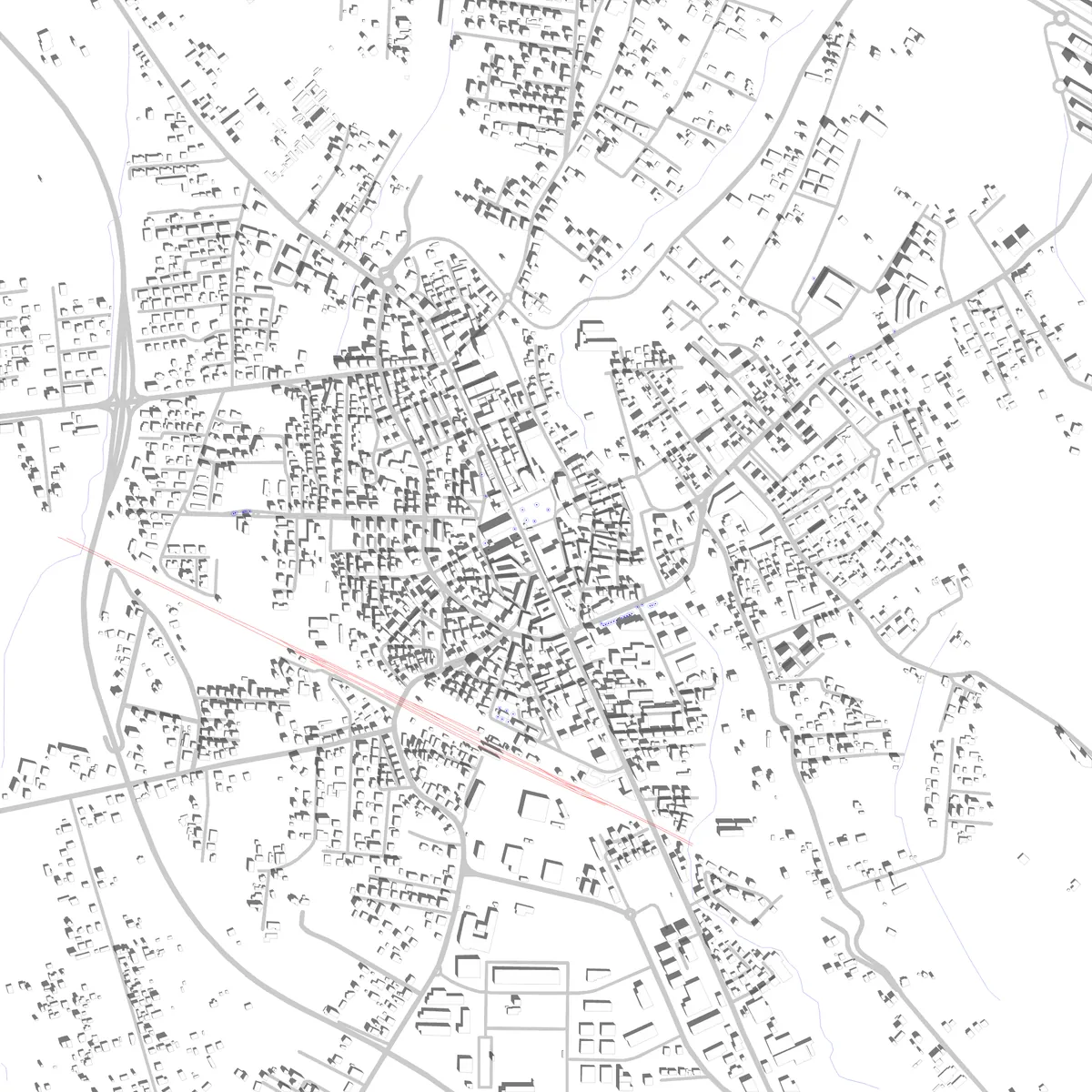 Cisterna di Latina site plan (2.5 km)