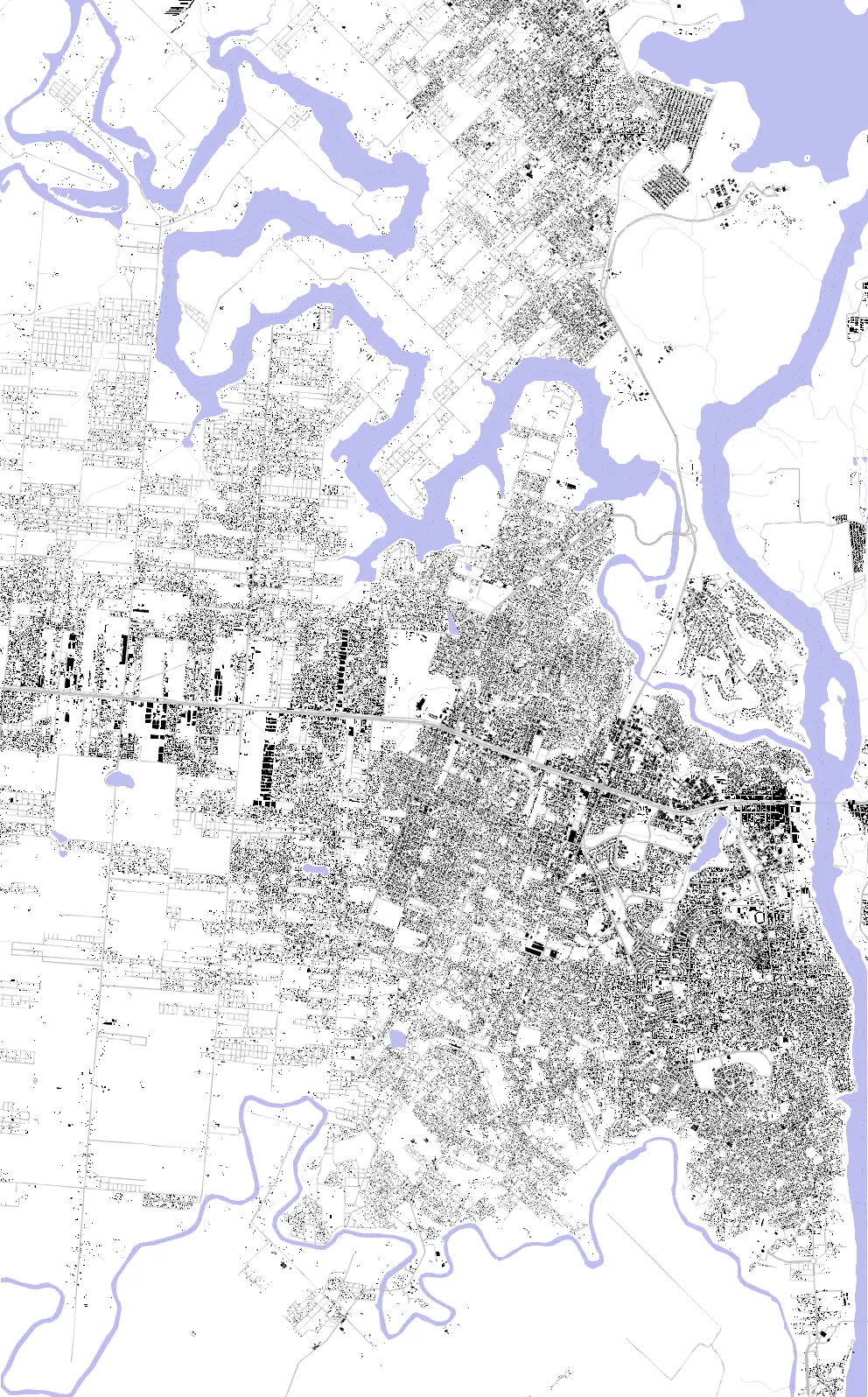 Ciudad del Este plano de masas