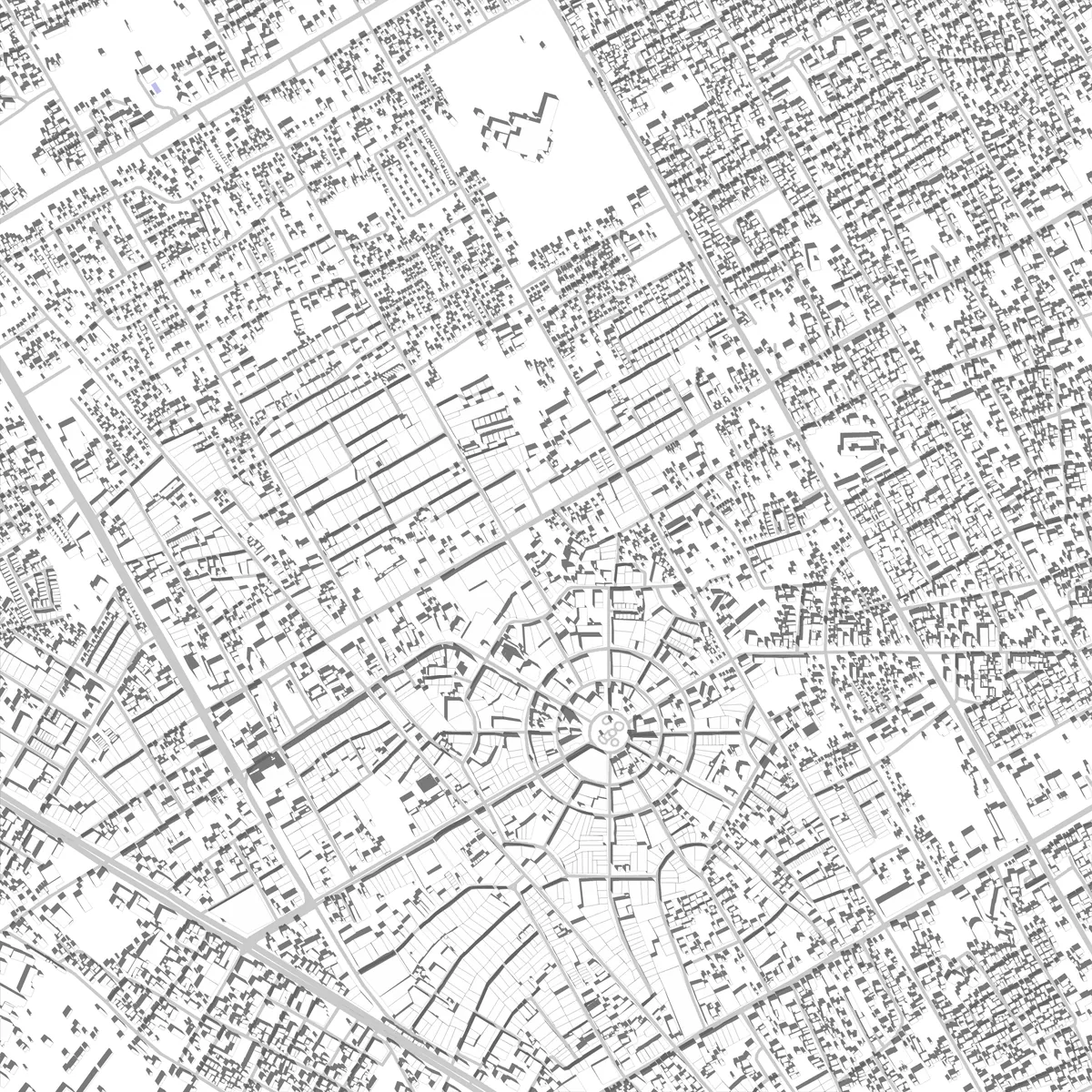 Ciudad Ojeda Lageplan (2,5 km)