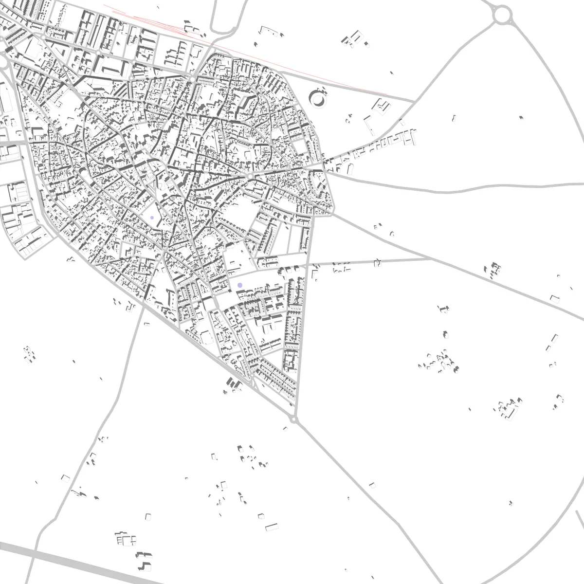 Ciudad Real plano de situación (2.5 km)