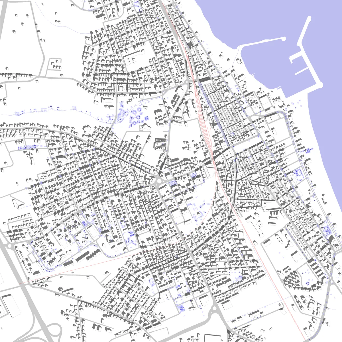 Civitanova Marche planimetria di sito (2,5 km)
