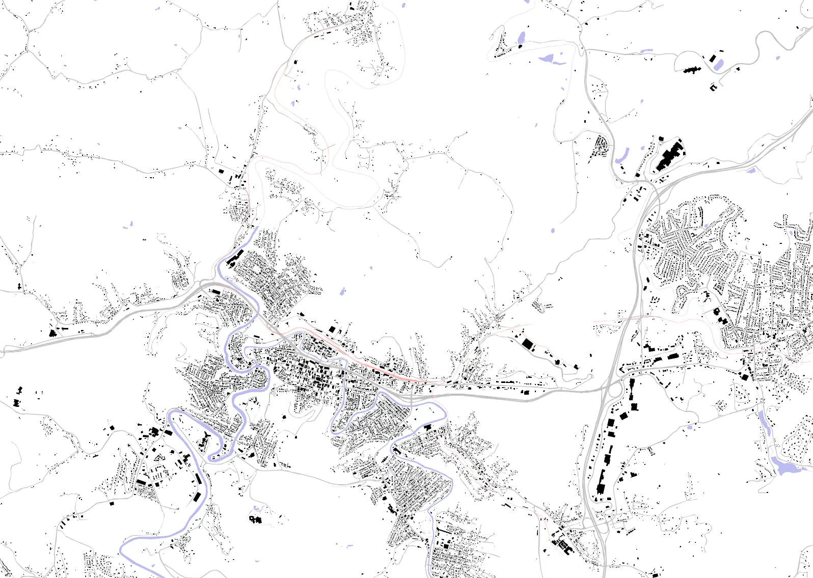 Clarksburg figure ground plan