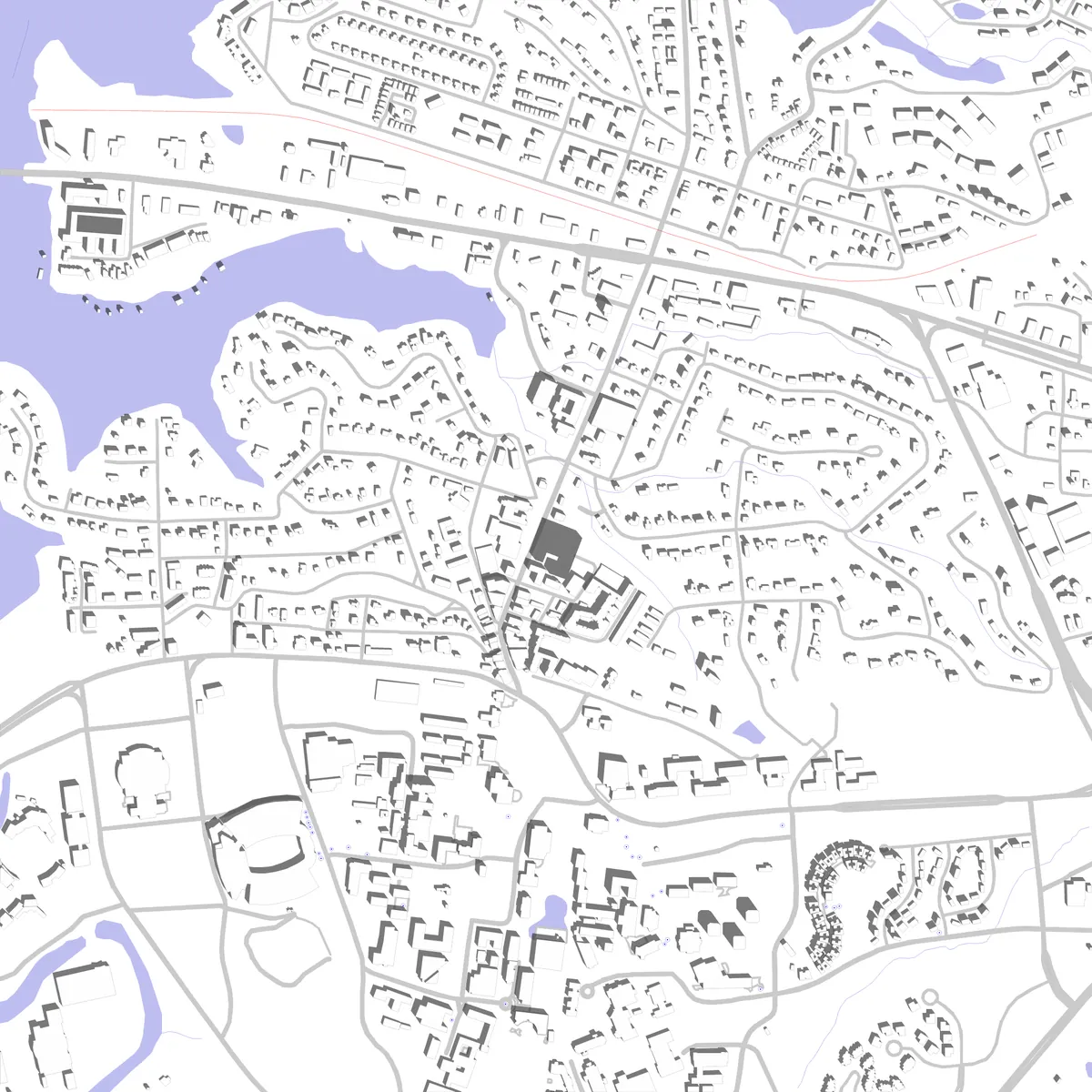 Clemson Lageplan (2,5 km)