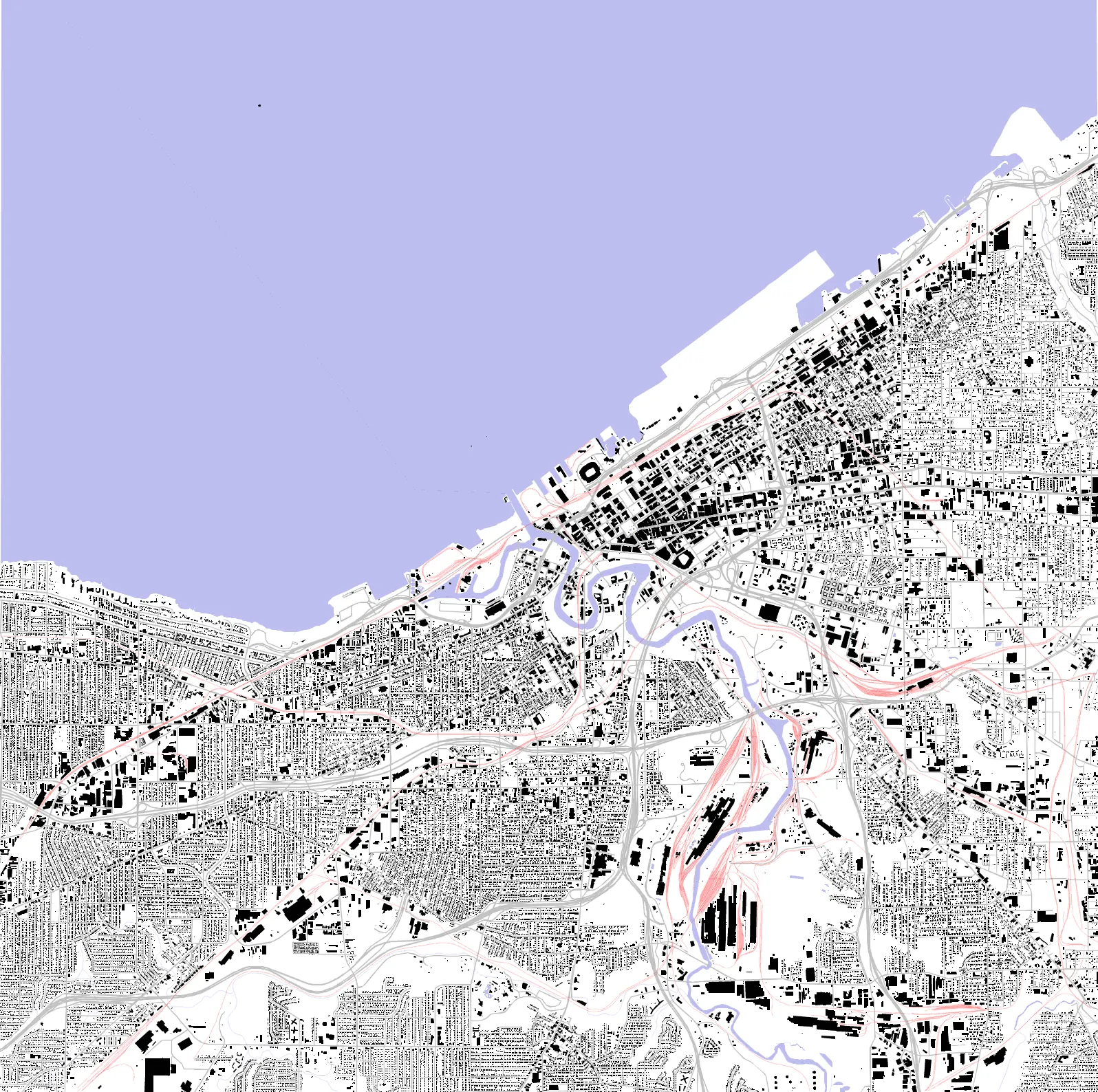 Cleveland figure ground plan