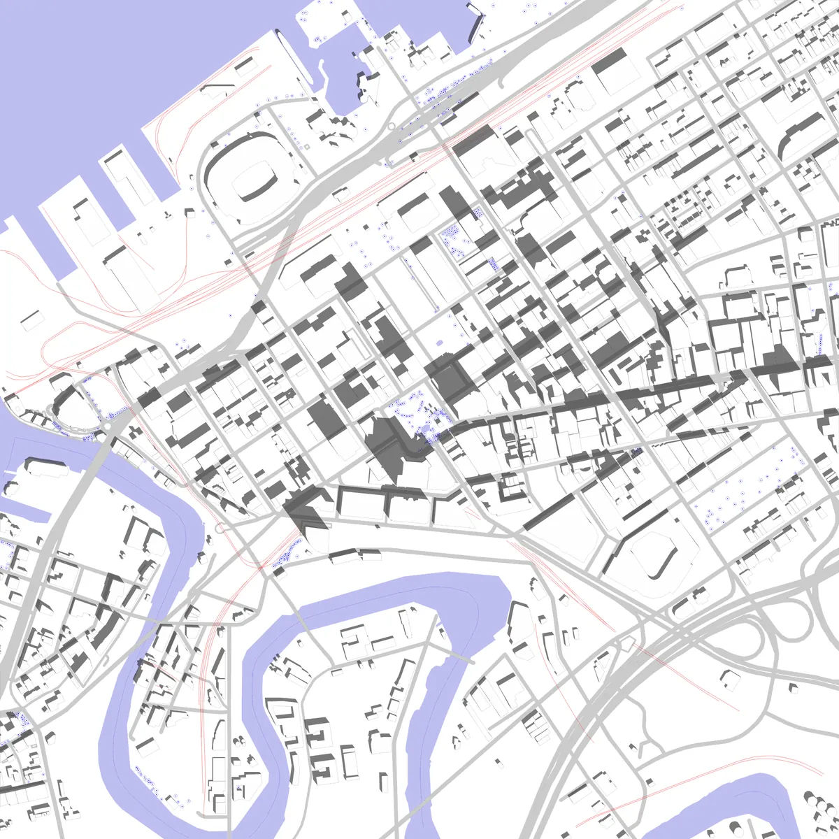 Cleveland site plan (2.5 km)