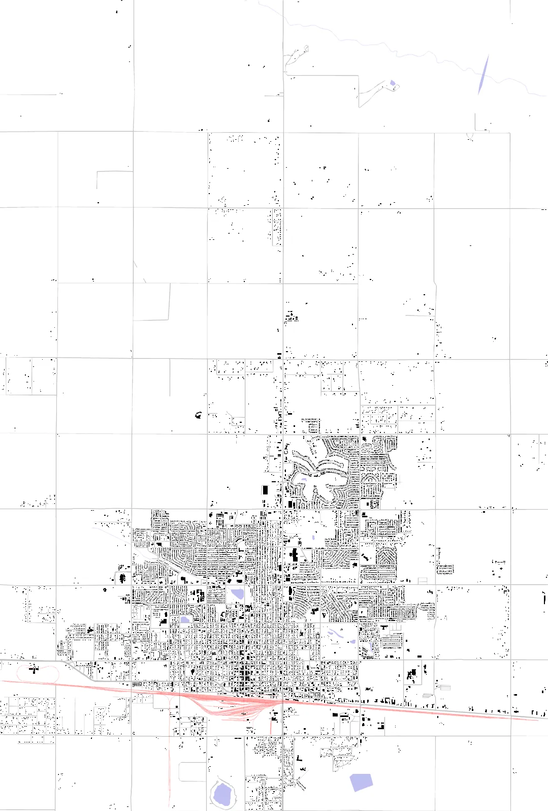 Clovis figure ground plan