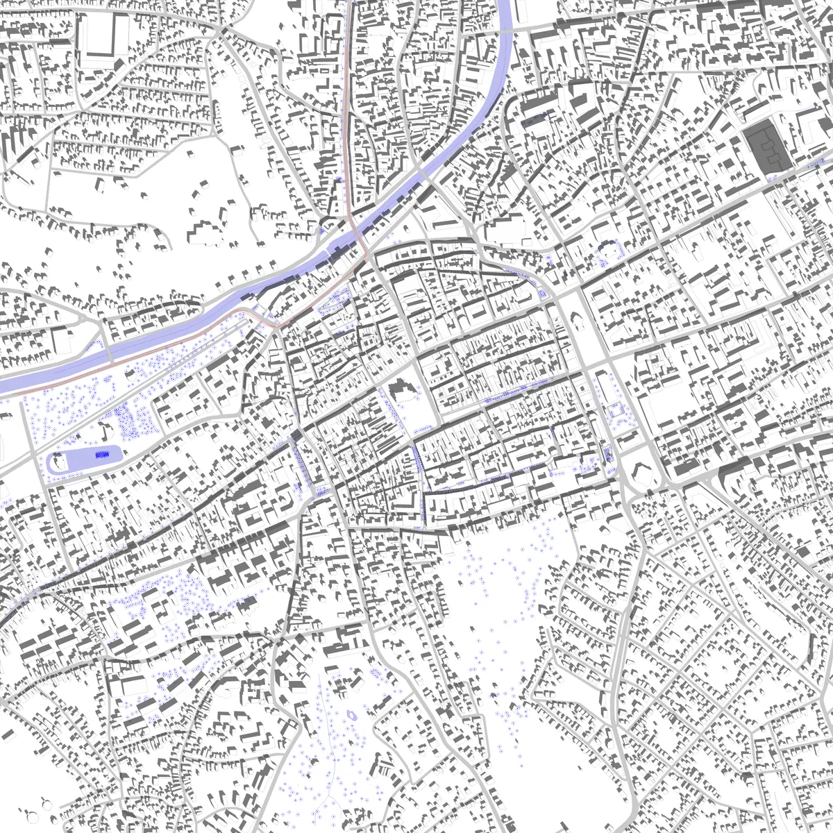 Cluj-Napoca site plan (2,5 km)