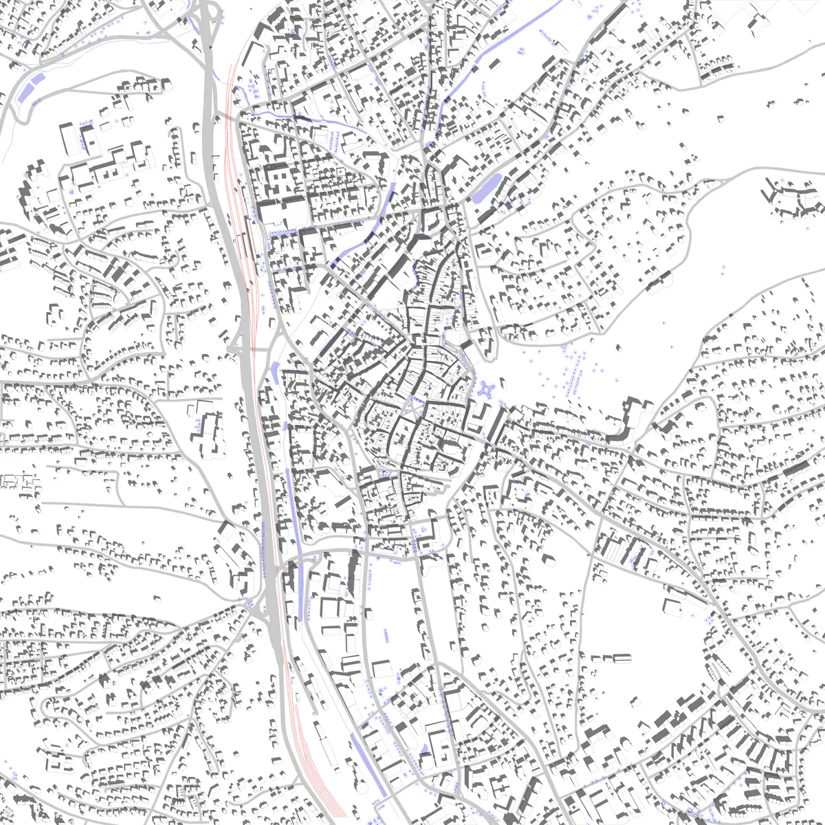 Coburg Lageplan (2,5 km)
