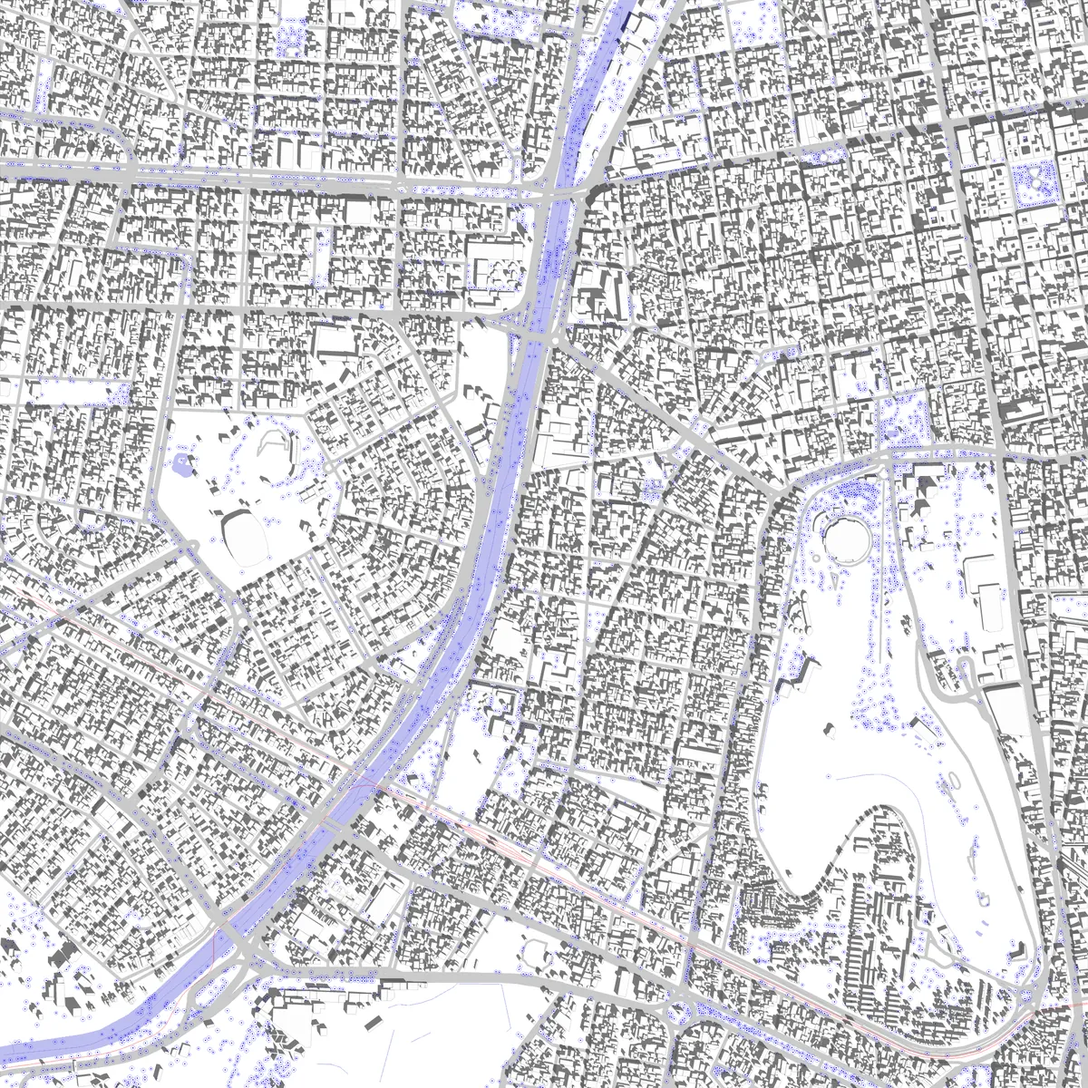 Cochabamba plano de situación (2,5 km)