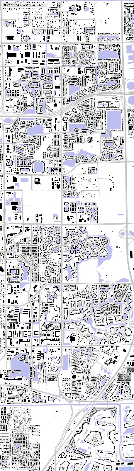 Coconut Creek figure ground plan