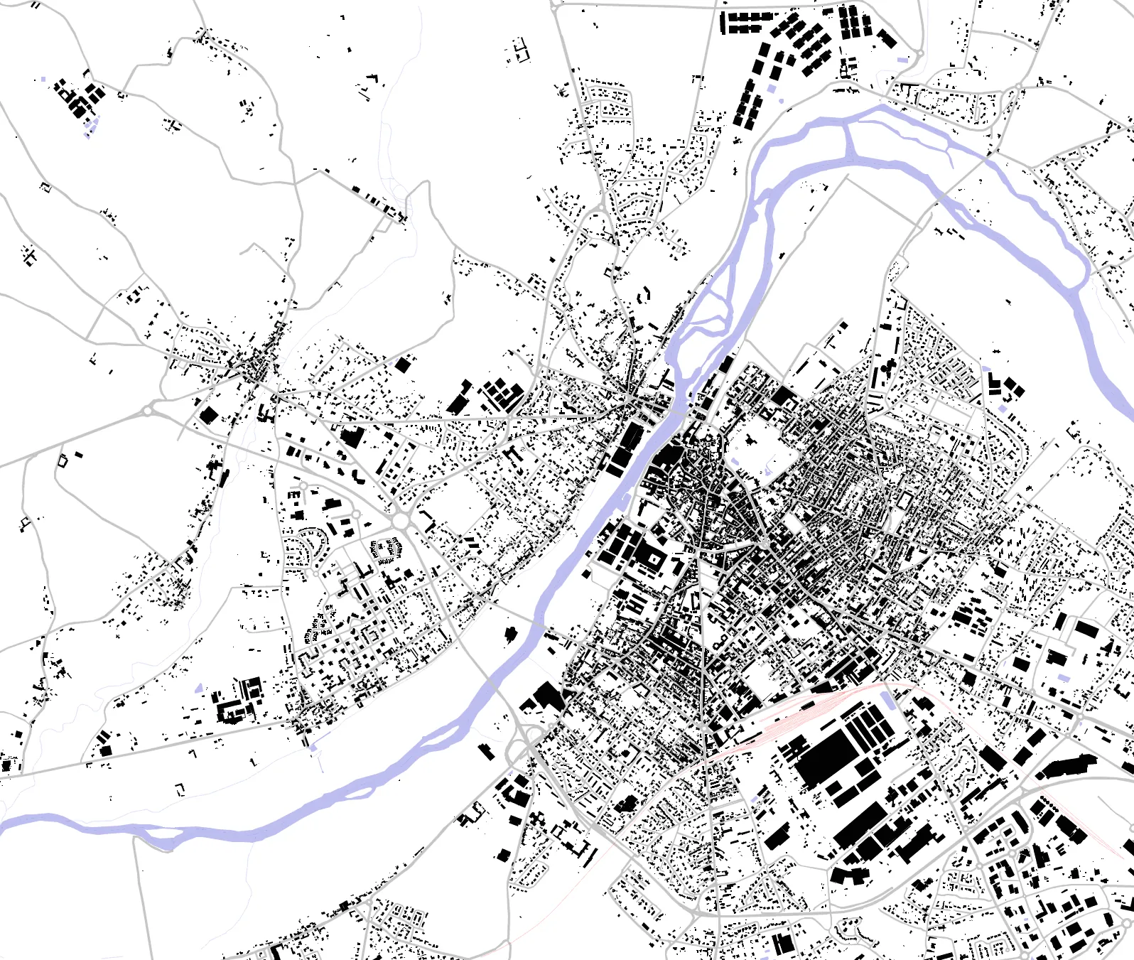 Cognac figure ground plan