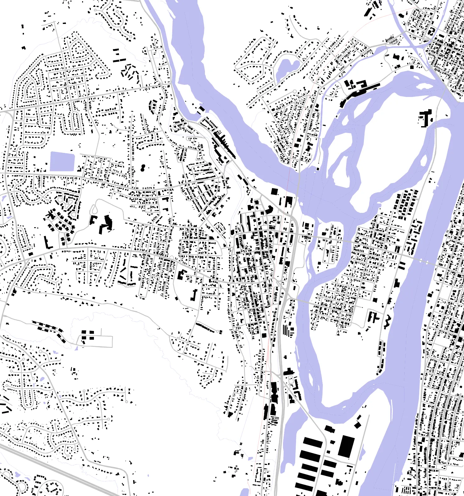 Cohoes figure ground plan