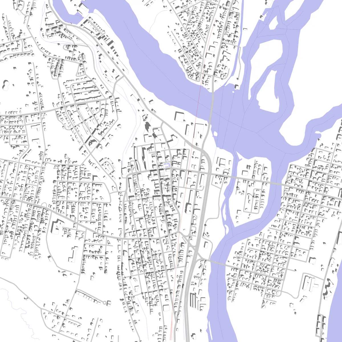 Cohoes site plan (2.5 km)