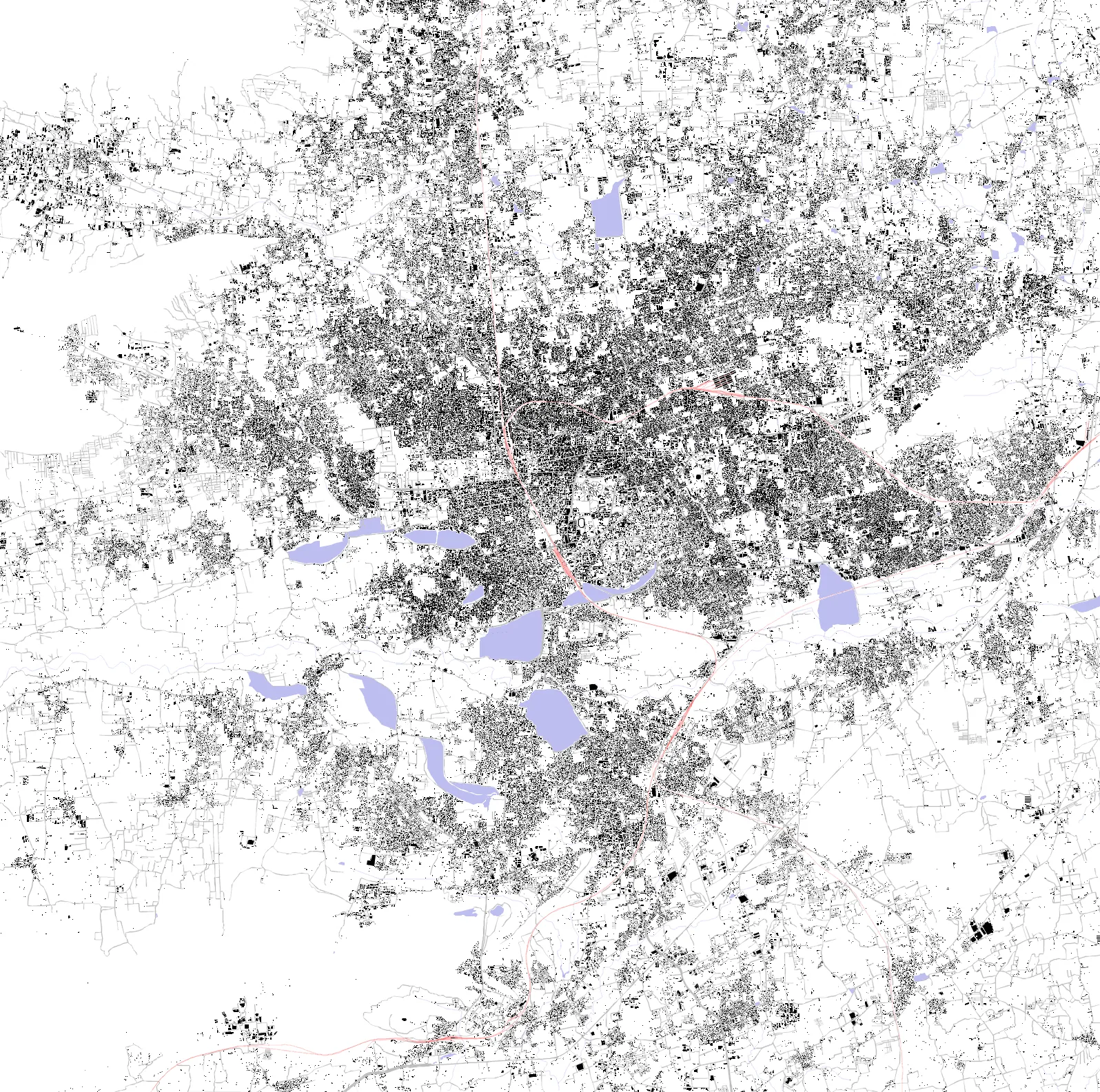 Coimbatore figure ground plan