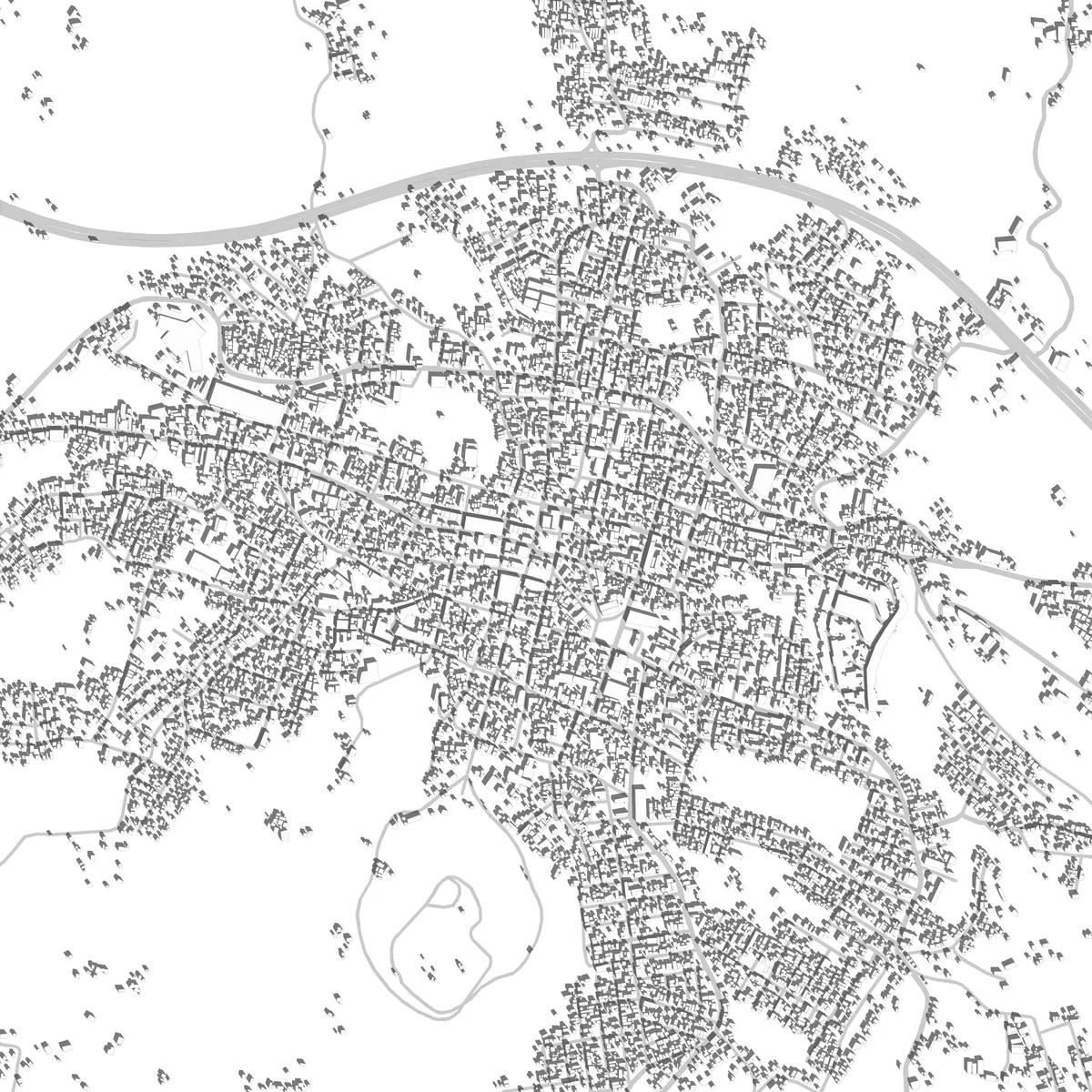 Cojutepeque plano de situación (2,5 km)