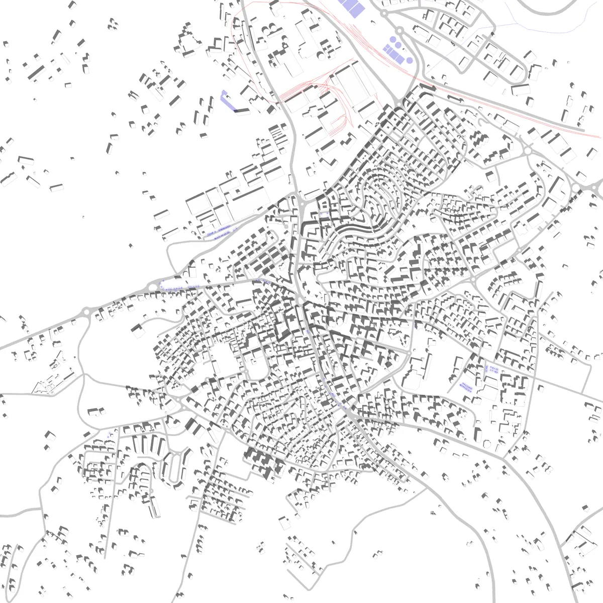 Colleferro planimetria di sito (2,5 km)