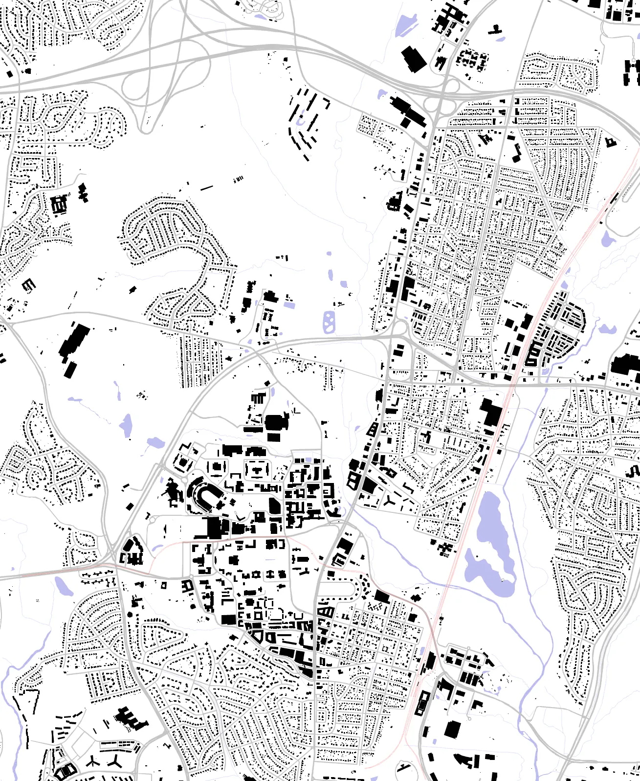 College Park figure ground plan