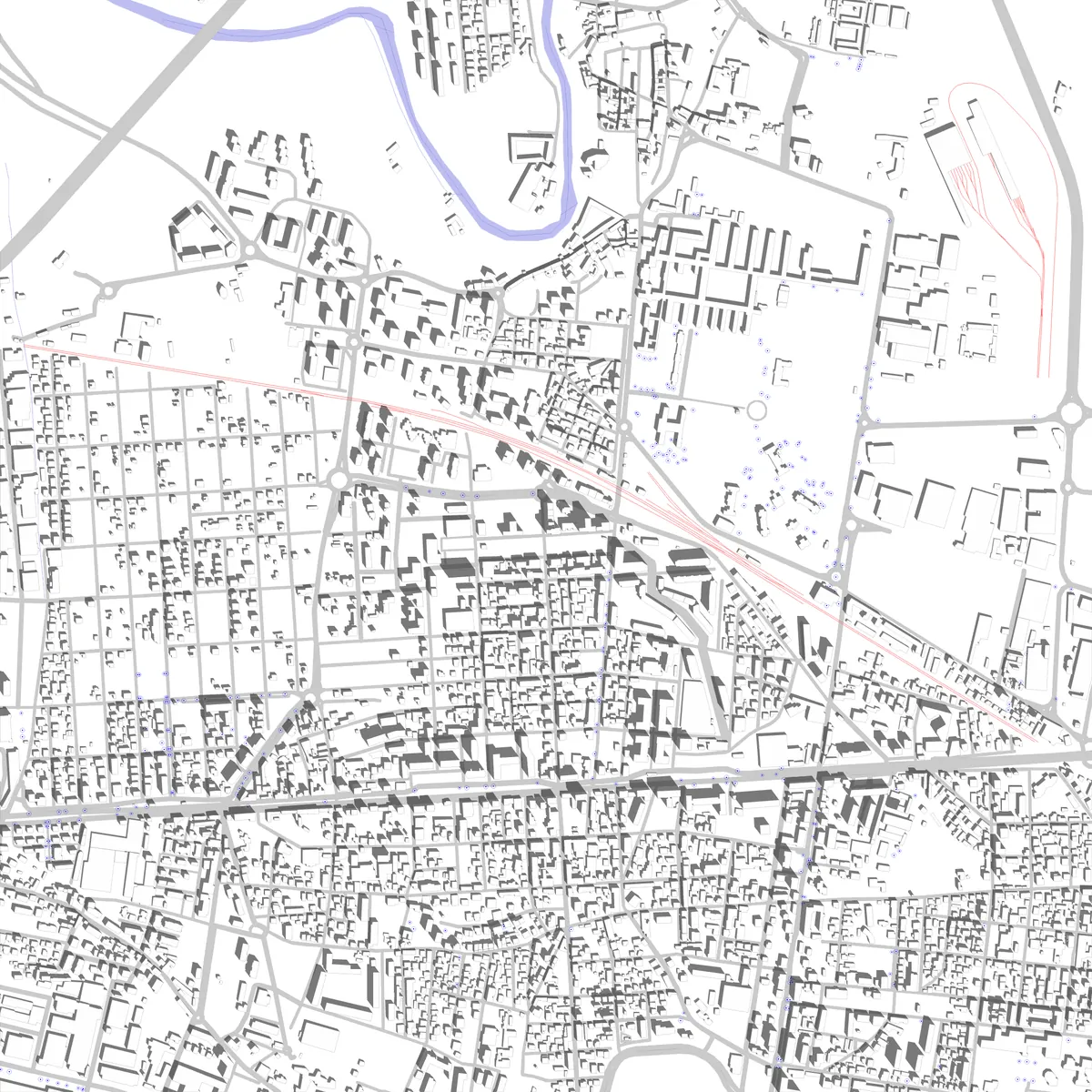 Collegno planimetria di sito (2,5 km)