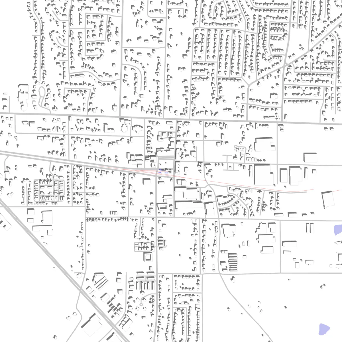 Collierville Lageplan (2,5 km)