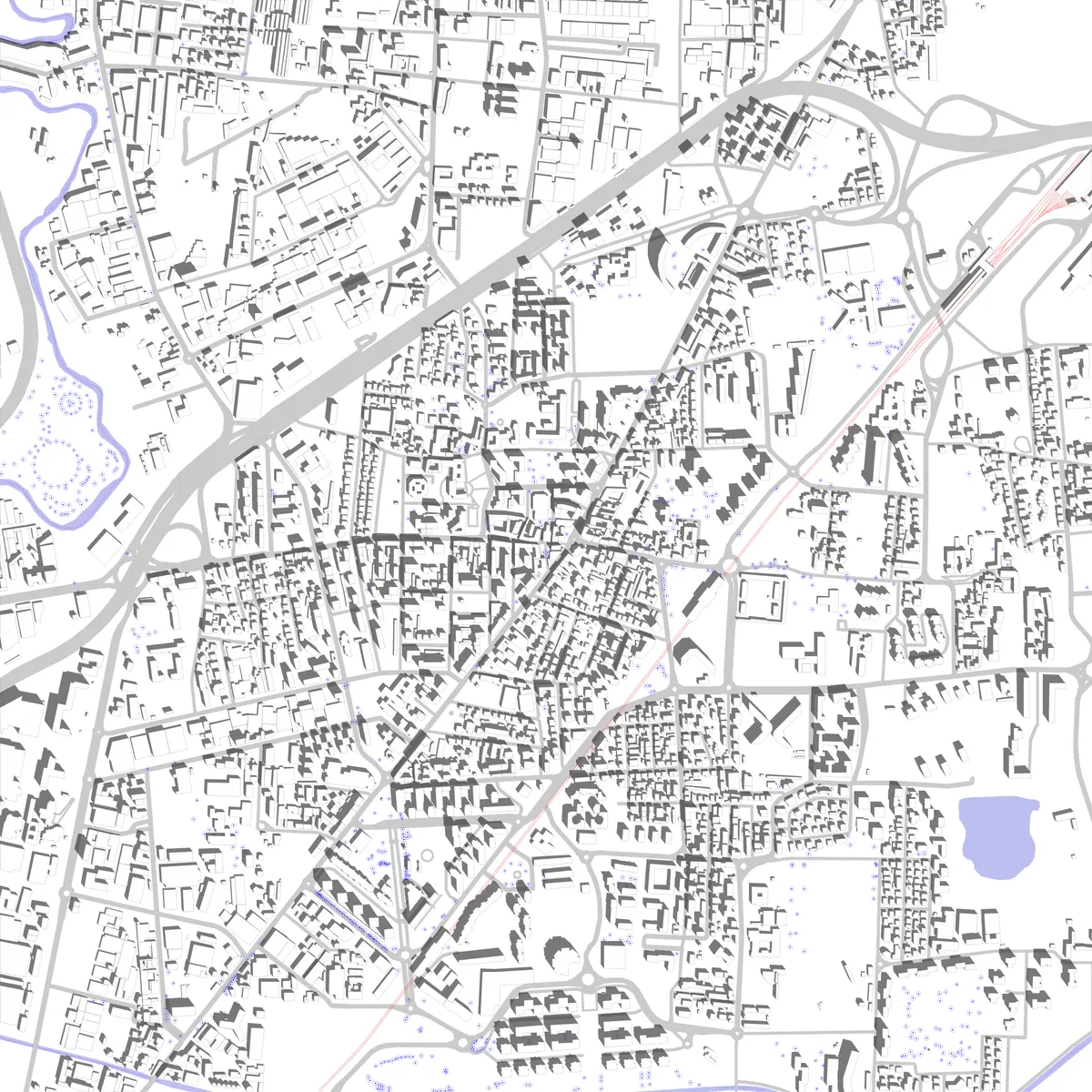 Cologno Monzese planimetria di sito (2,5 km)
