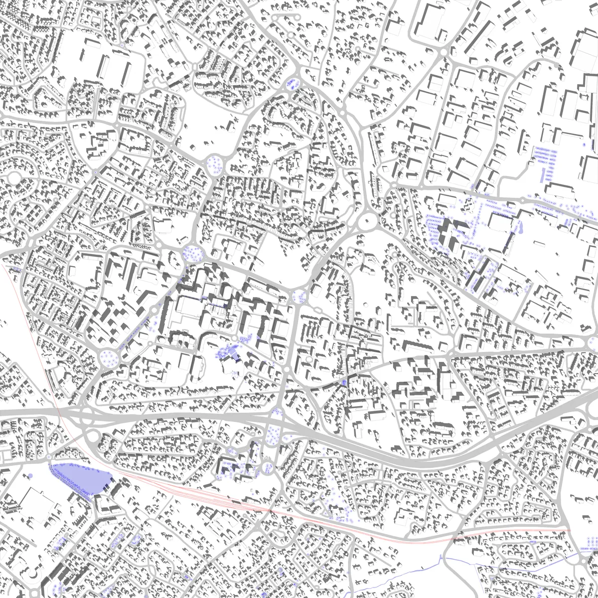 Colomiers plan de situation (2,5 km)