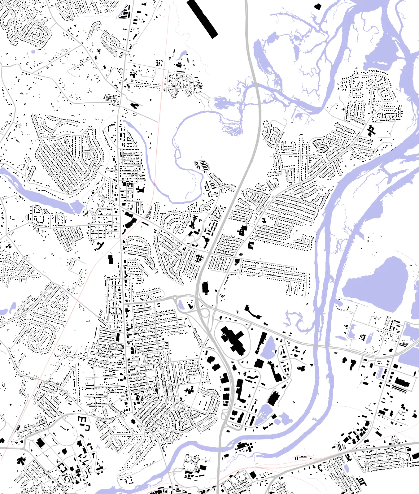Colonial Heights figure ground plan