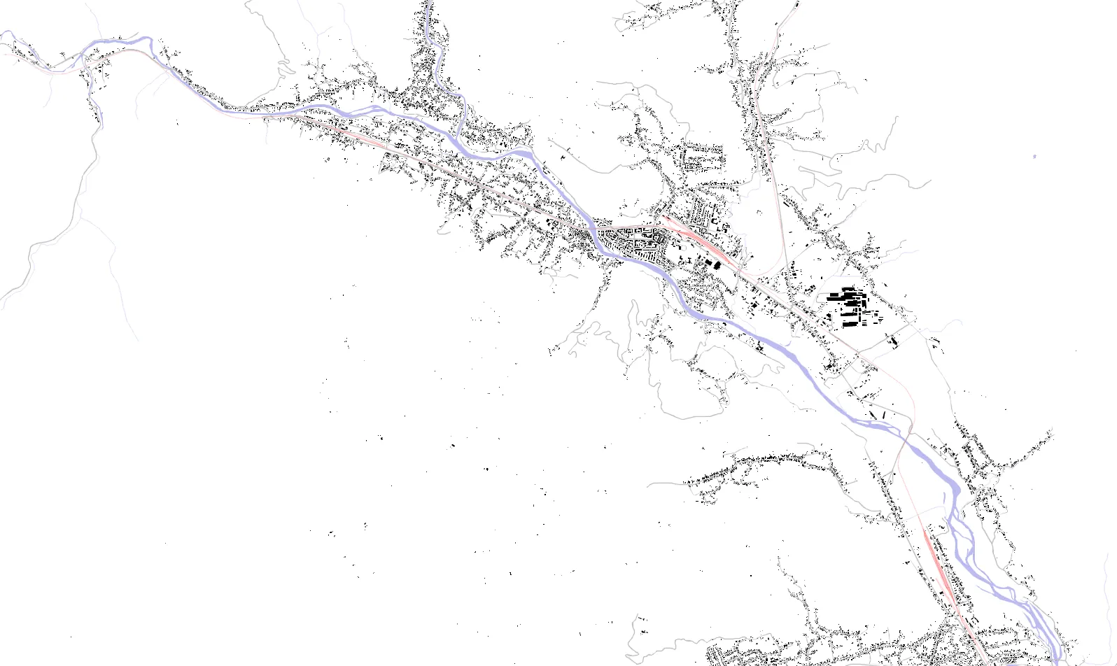 Comănești figure ground plan