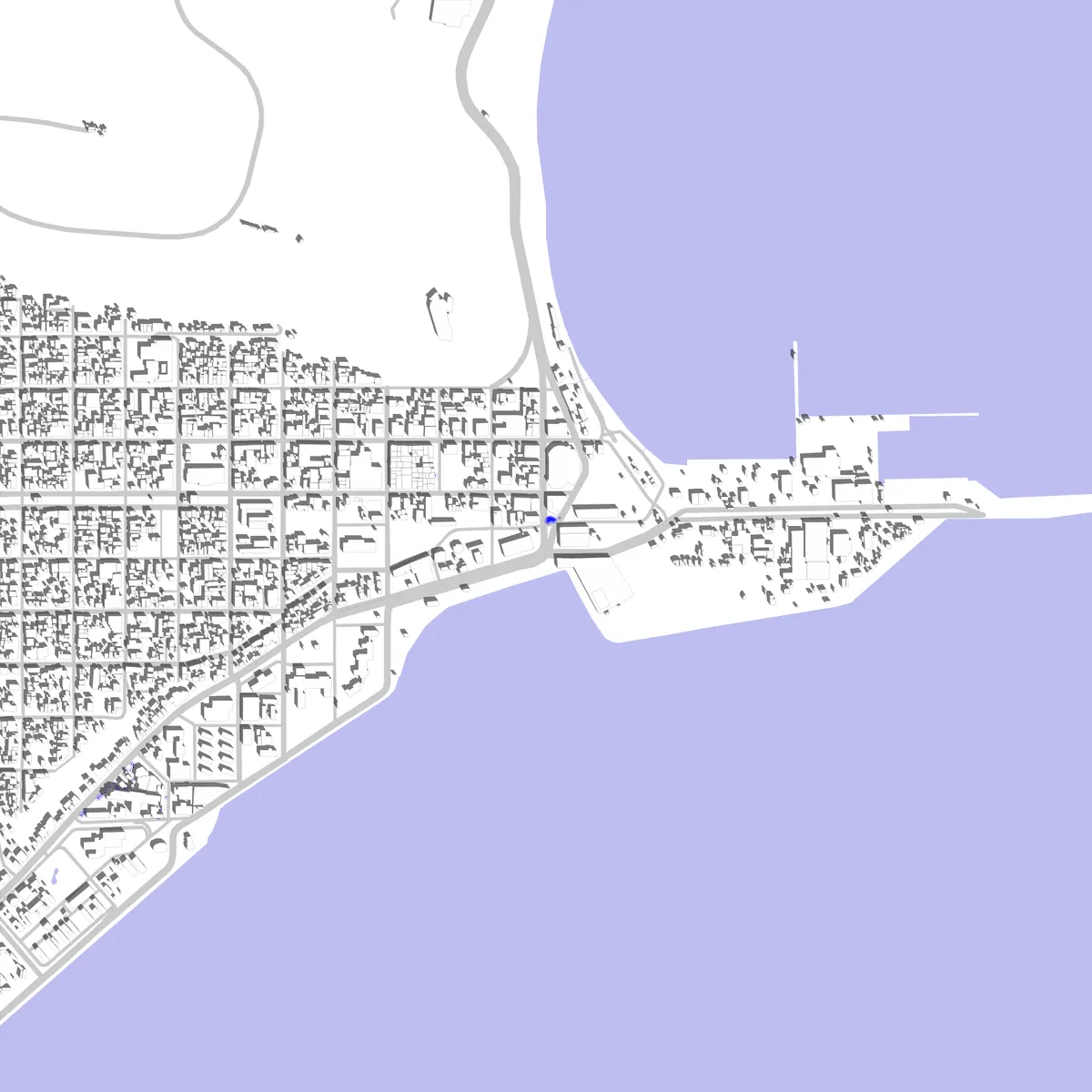 Comodoro Rivadavia plano de situación (2,5 km)