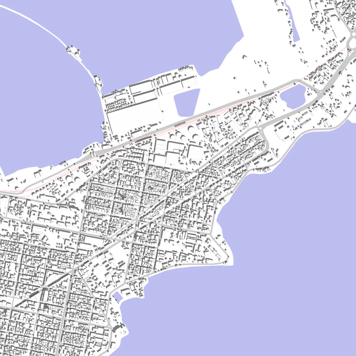 Conakry Lageplan (2,5 km)