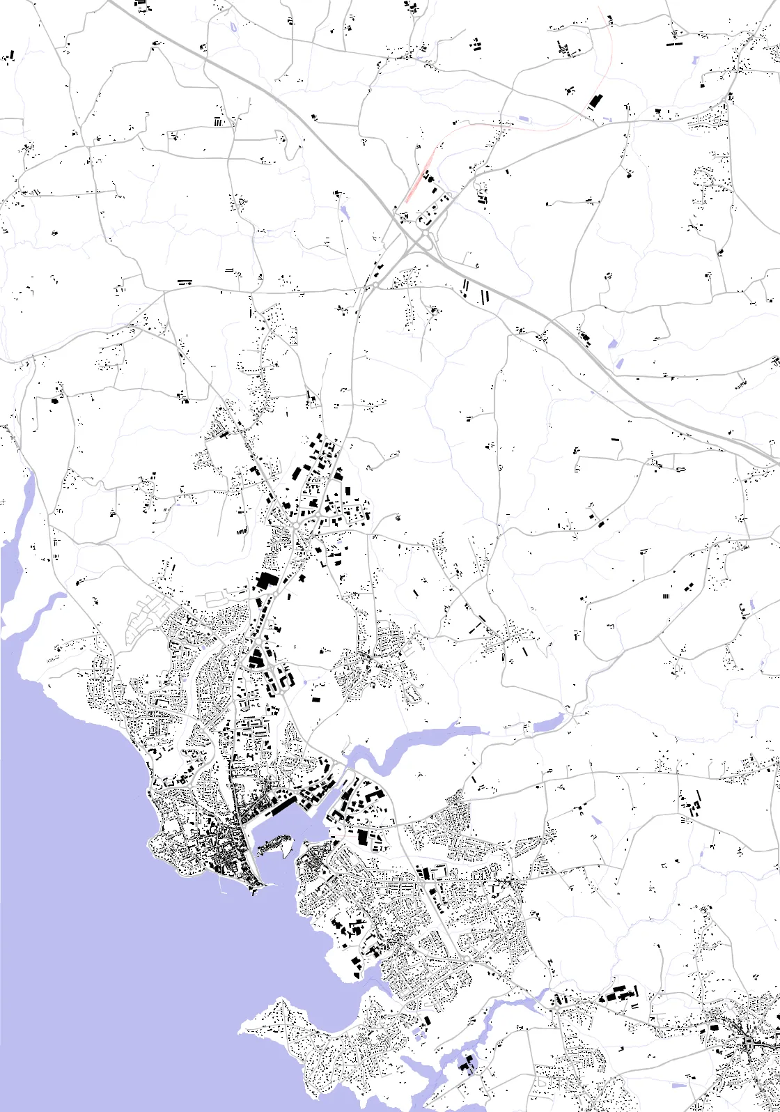 Concarneau plan de masse
