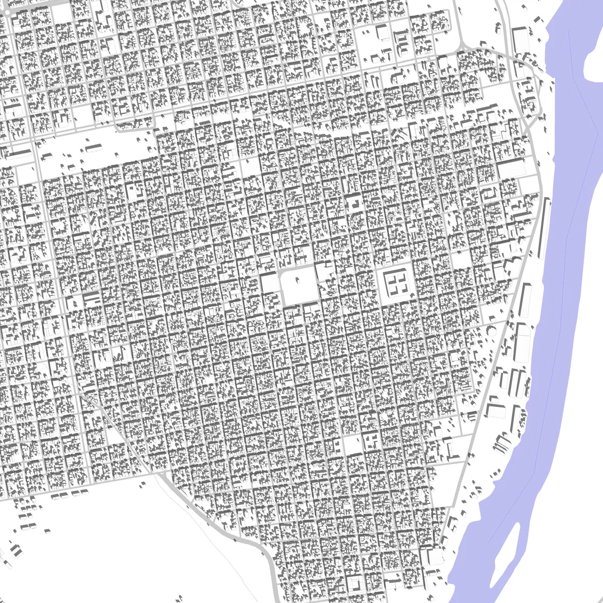 Concepción del Uruguay plano de situación (2,5 km)
