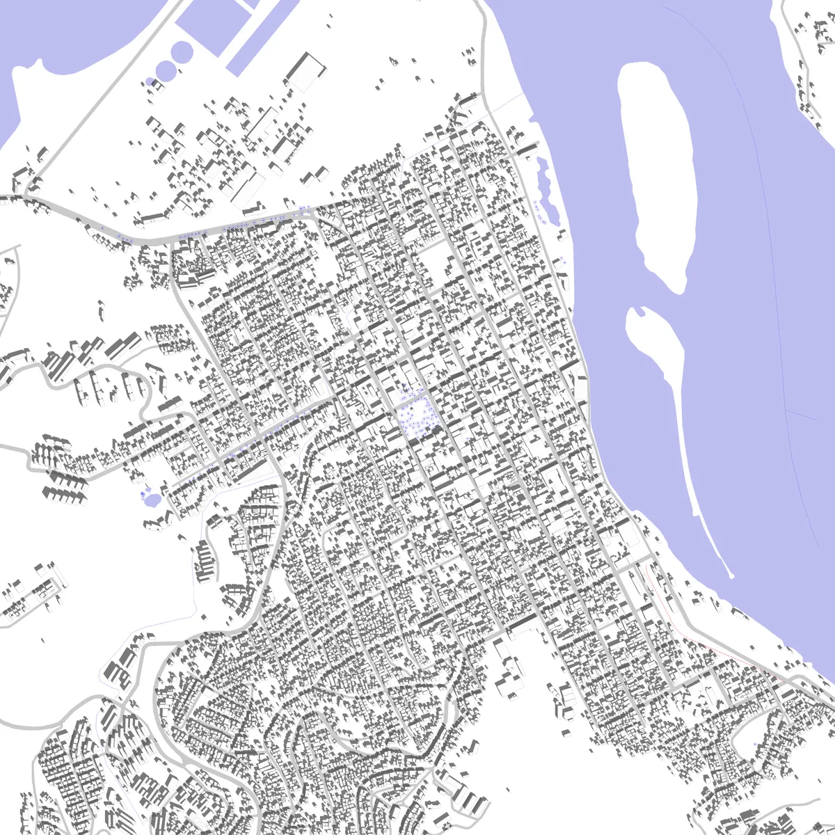 Constitución Lageplan (2,5 km)