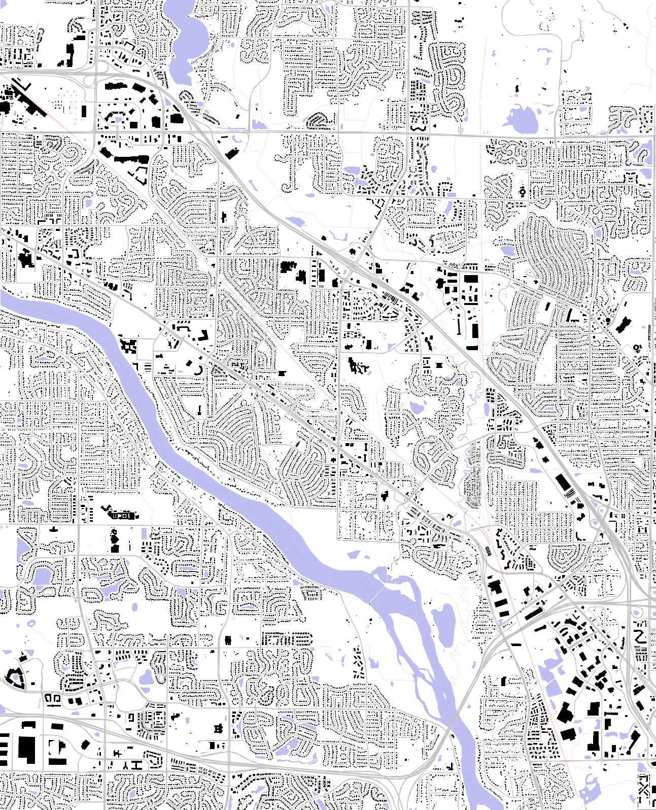 Coon Rapids Schwarzplan