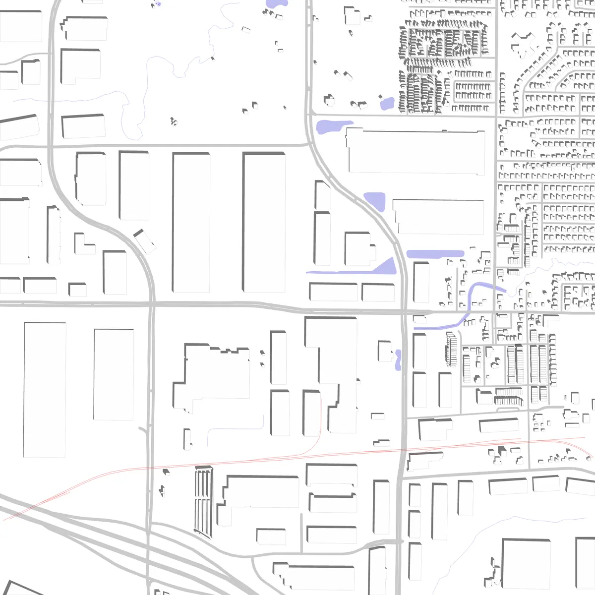 Coppell Lageplan (2,5 km)