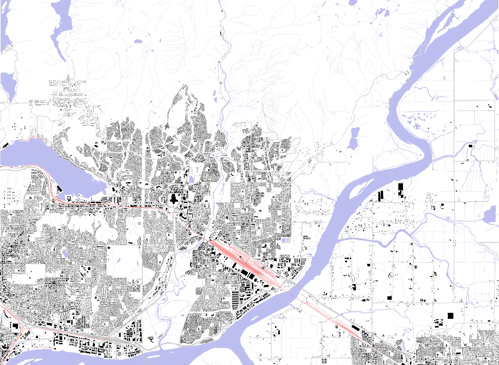 Coquitlam figure ground plan