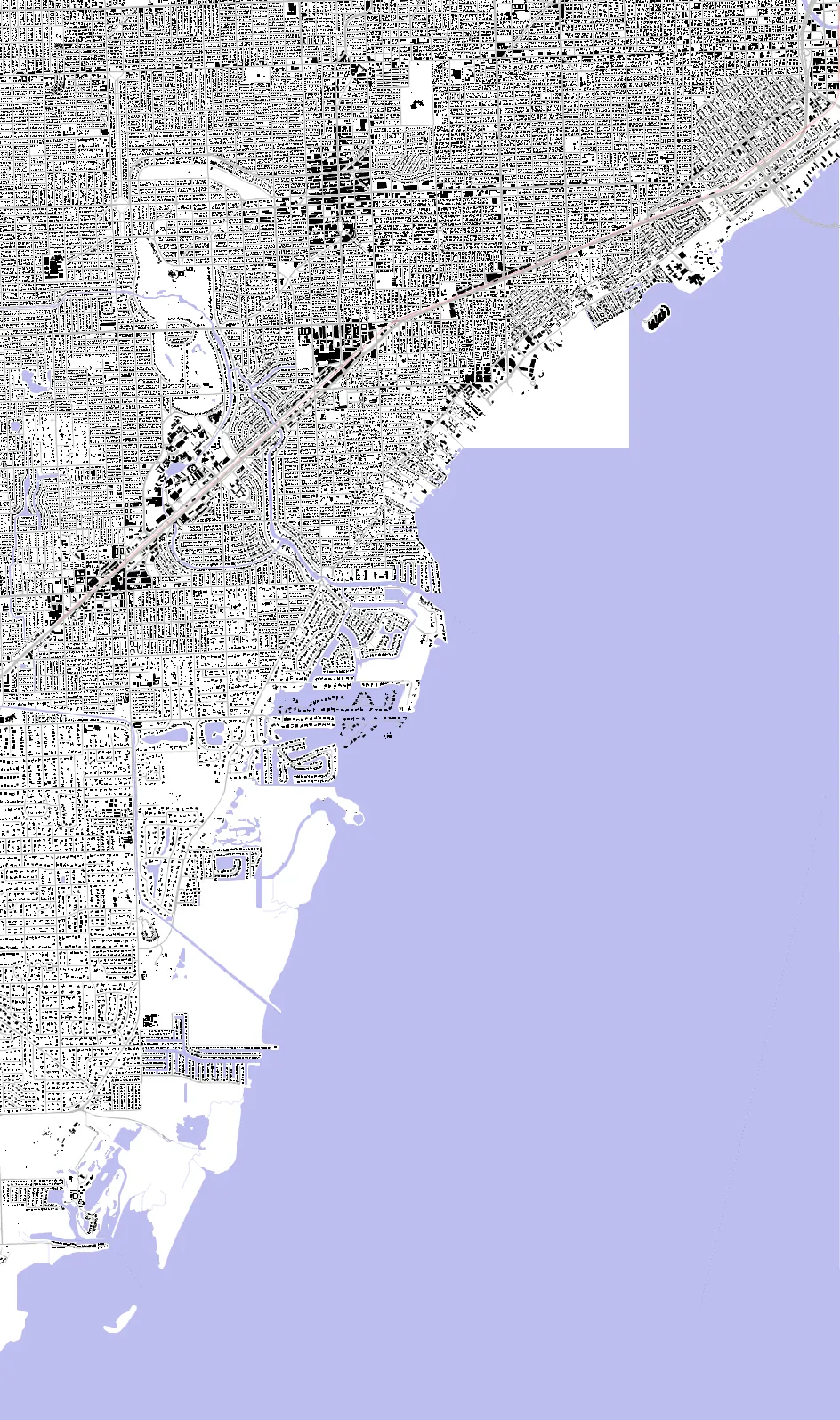 Coral Gables figure ground plan