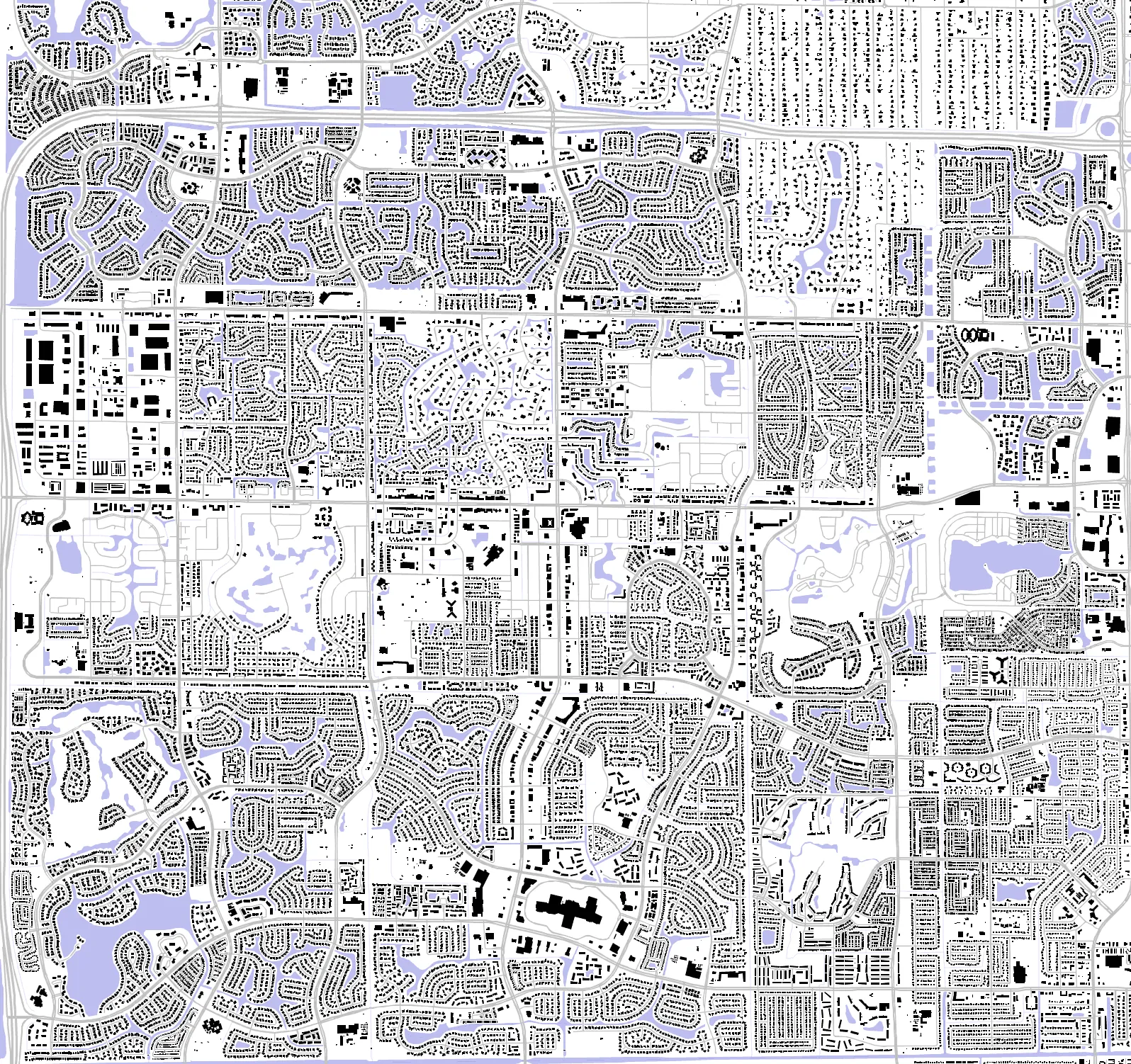 Coral Springs figure ground plan