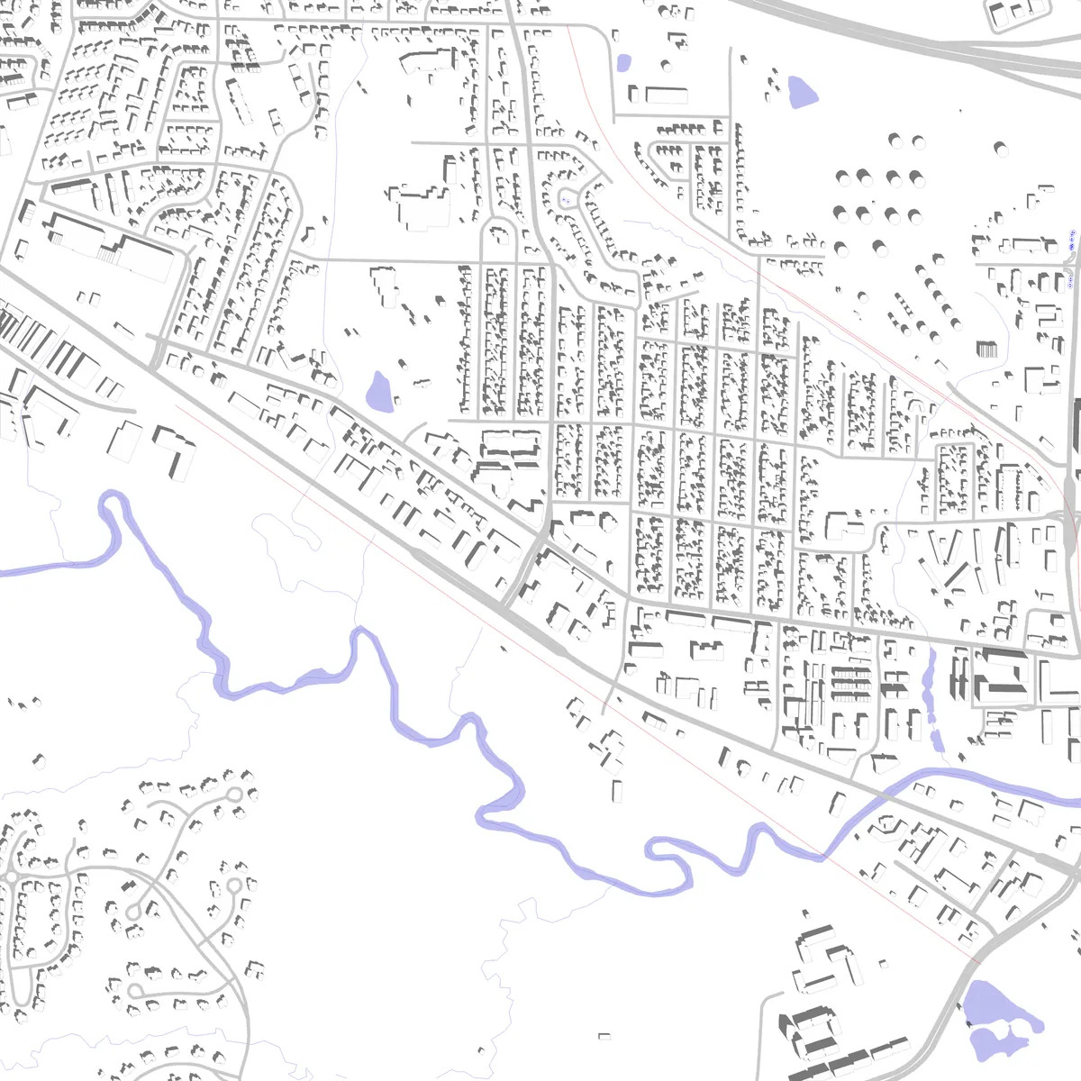 Coralville Lageplan (2,5 km)