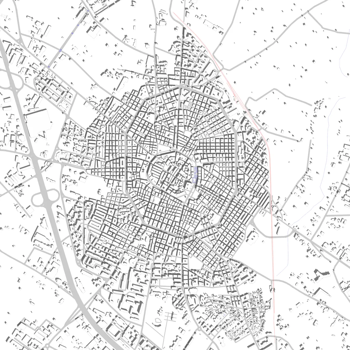 Corato Lageplan (2,5 km)