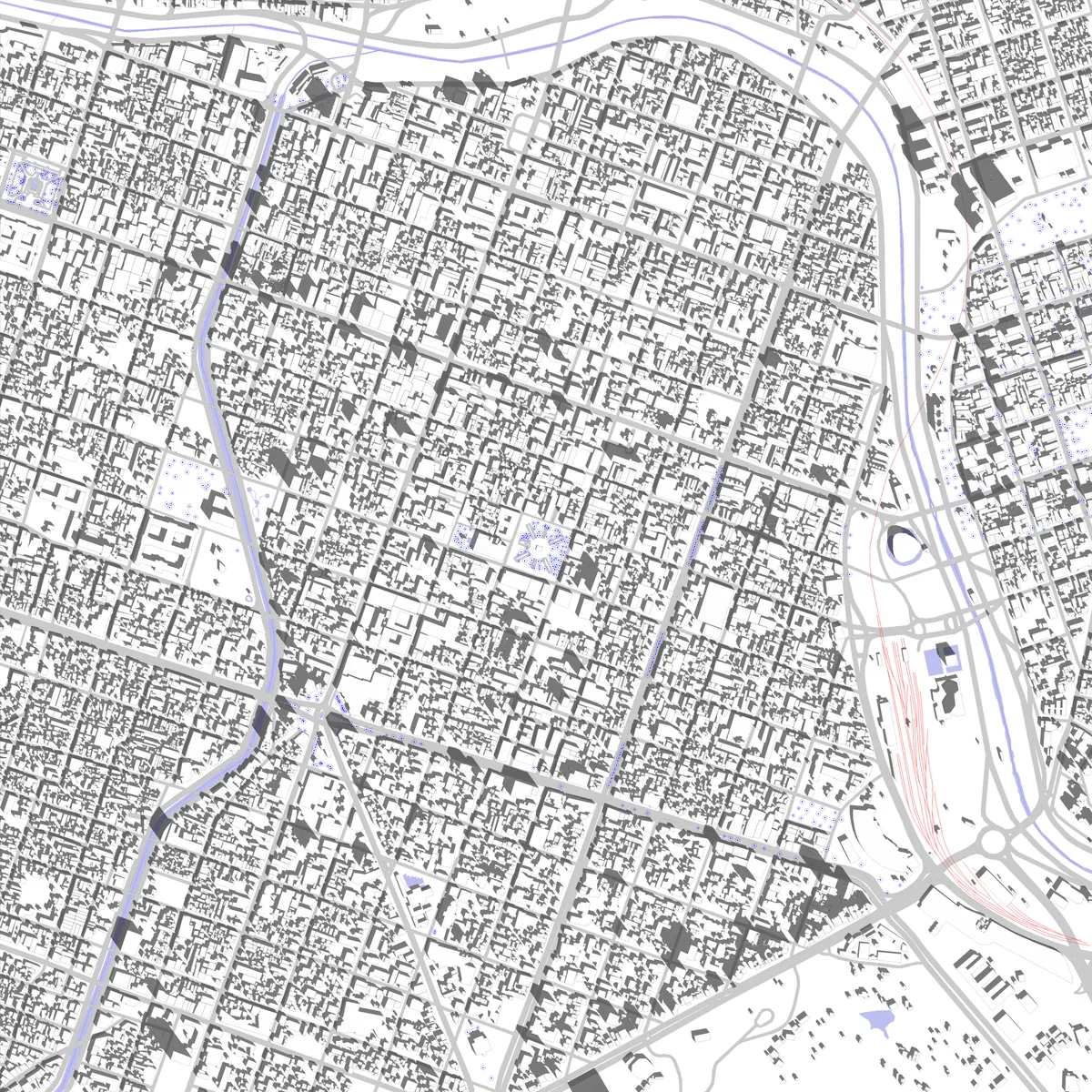Córdoba plano de situación (2,5 km)
