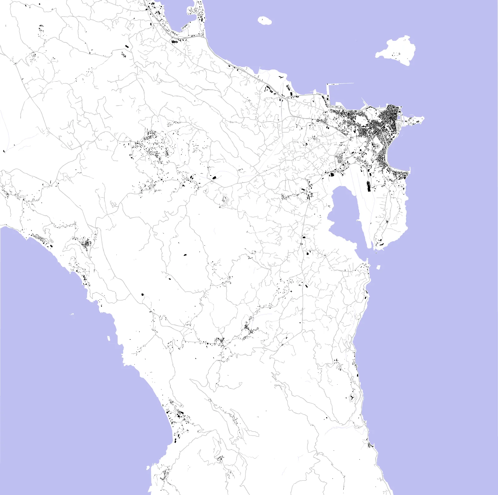 Corfu figure ground plan
