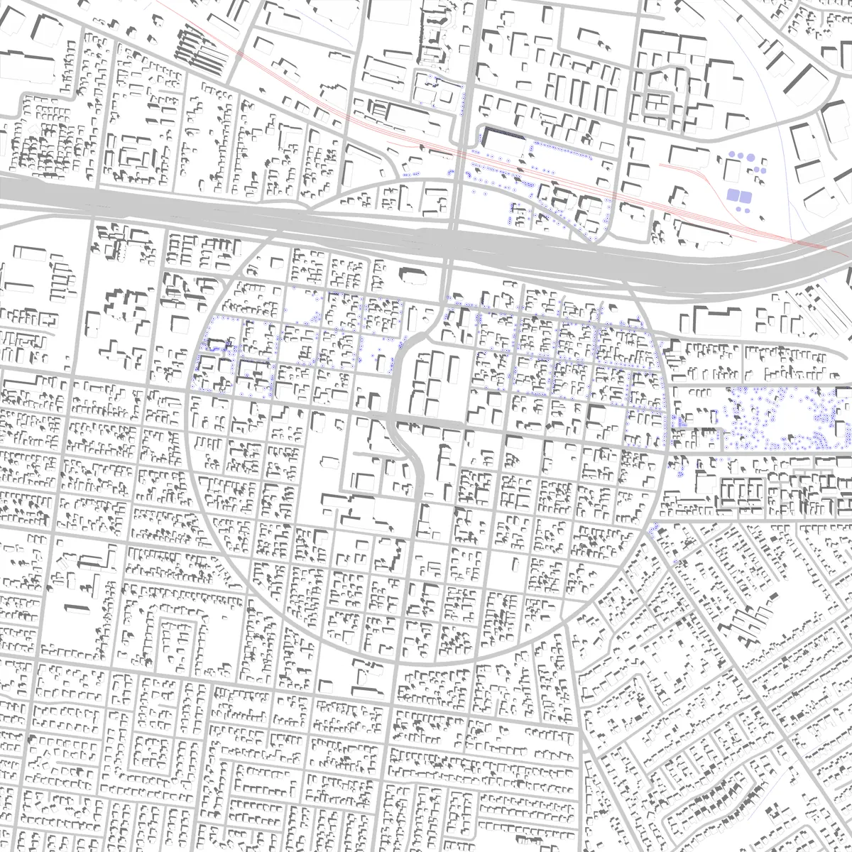 Corona site plan (2.5 km)