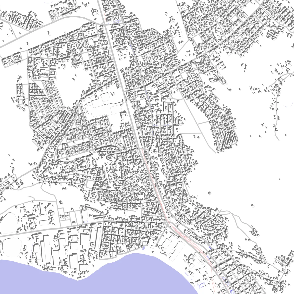 Coronel Lageplan (2,5 km)