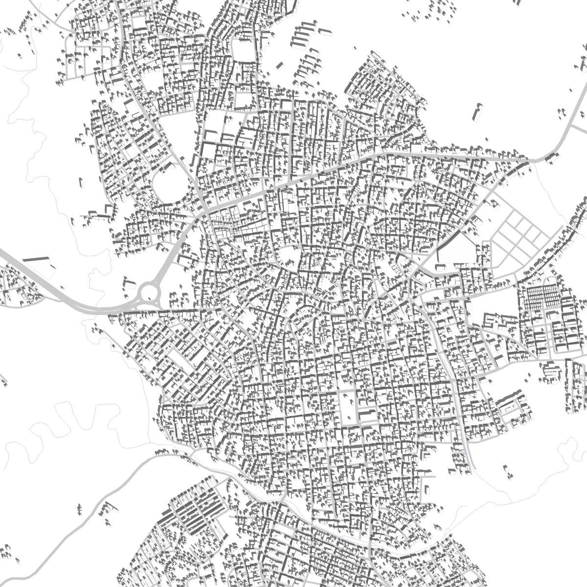 Corozal Lageplan (2,5 km)