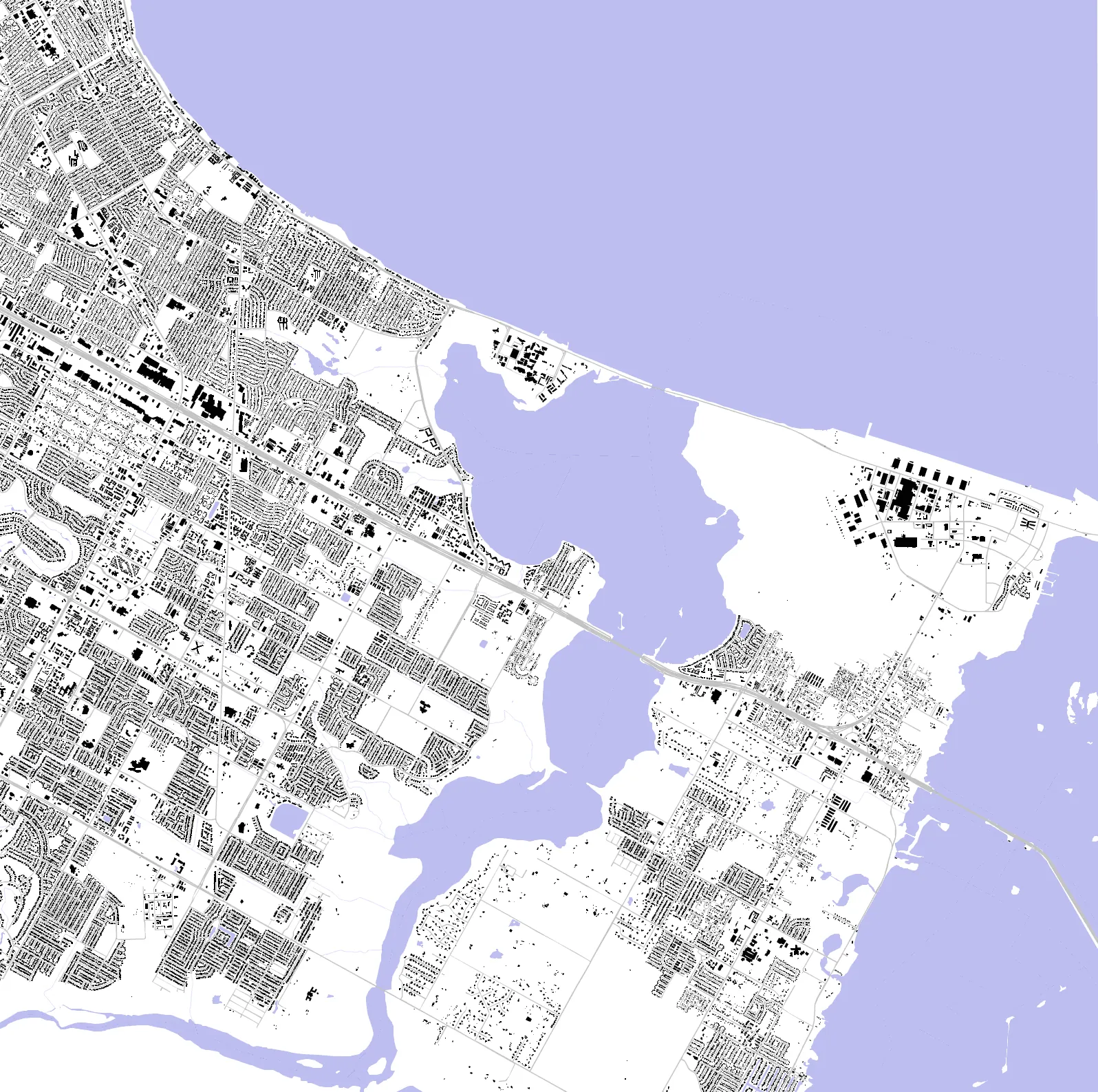 Corpus Christi figure ground plan